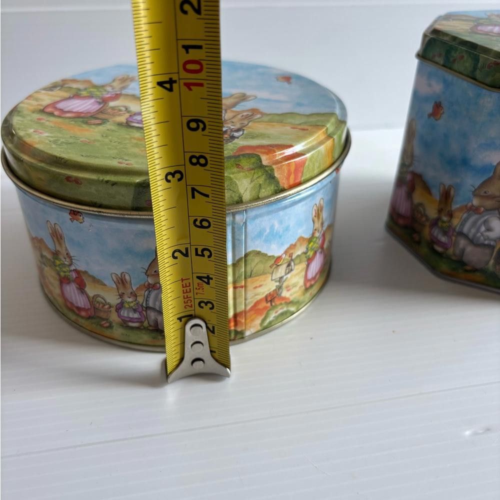 Designer 2 Easter Tins with Bunnies Size ONE SIZE - 7 Thumbnail