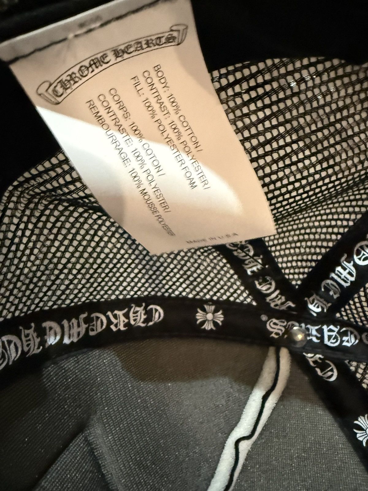 Chrome Hearts Chrome Hearts Vegas Trucker Size ONE SIZE - 4 Thumbnail