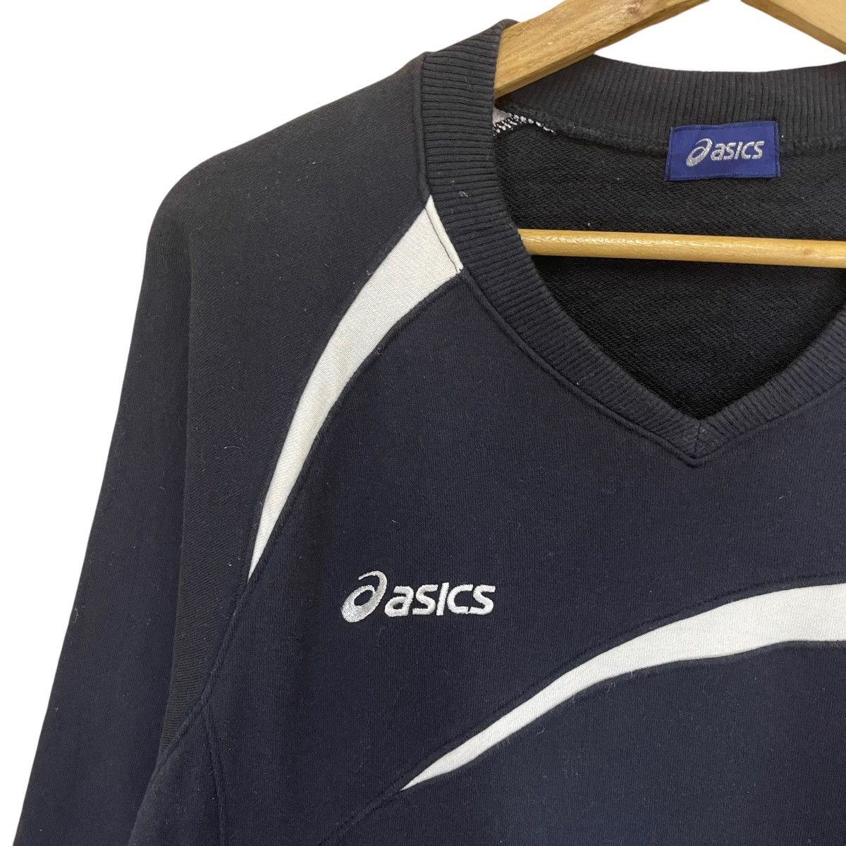 Asics × Vintage Vintage 90s Asics Small Logo Crewneck Sweatshirt Size US L / EU 52-54 / 3 - 5 Thumbnail