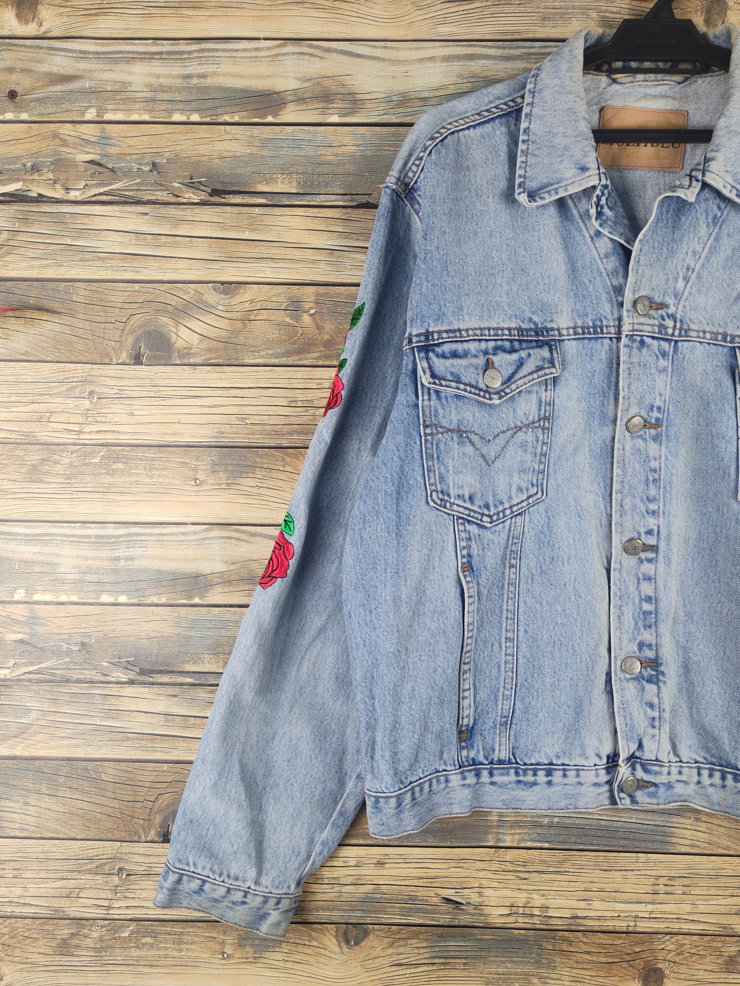 Japanese Brand DL Multiblue Light Blue Denim Jackets #5702T Size L / US 10 / IT 46 - 3 Thumbnail