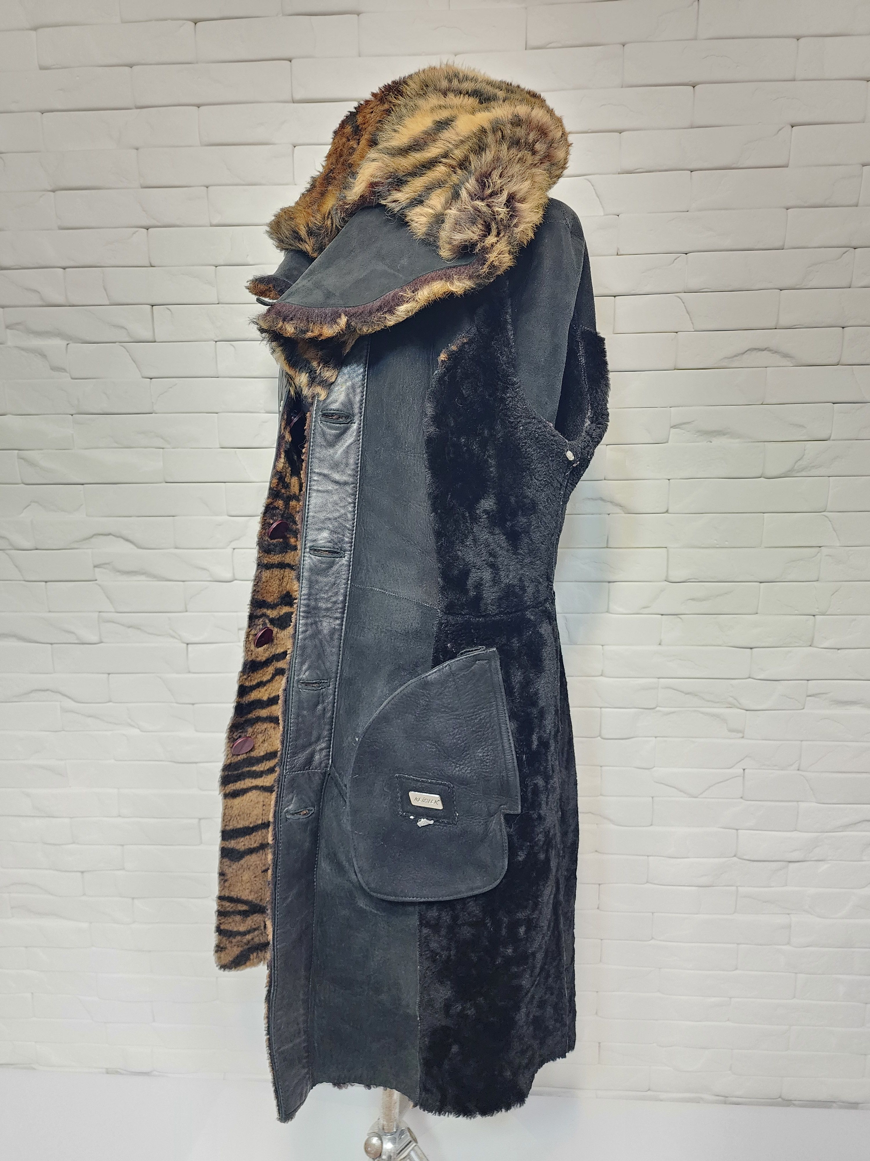 Designer Brown Women's Sheepskin Coat Size L / US 10 / IT 46 - 10 Thumbnail