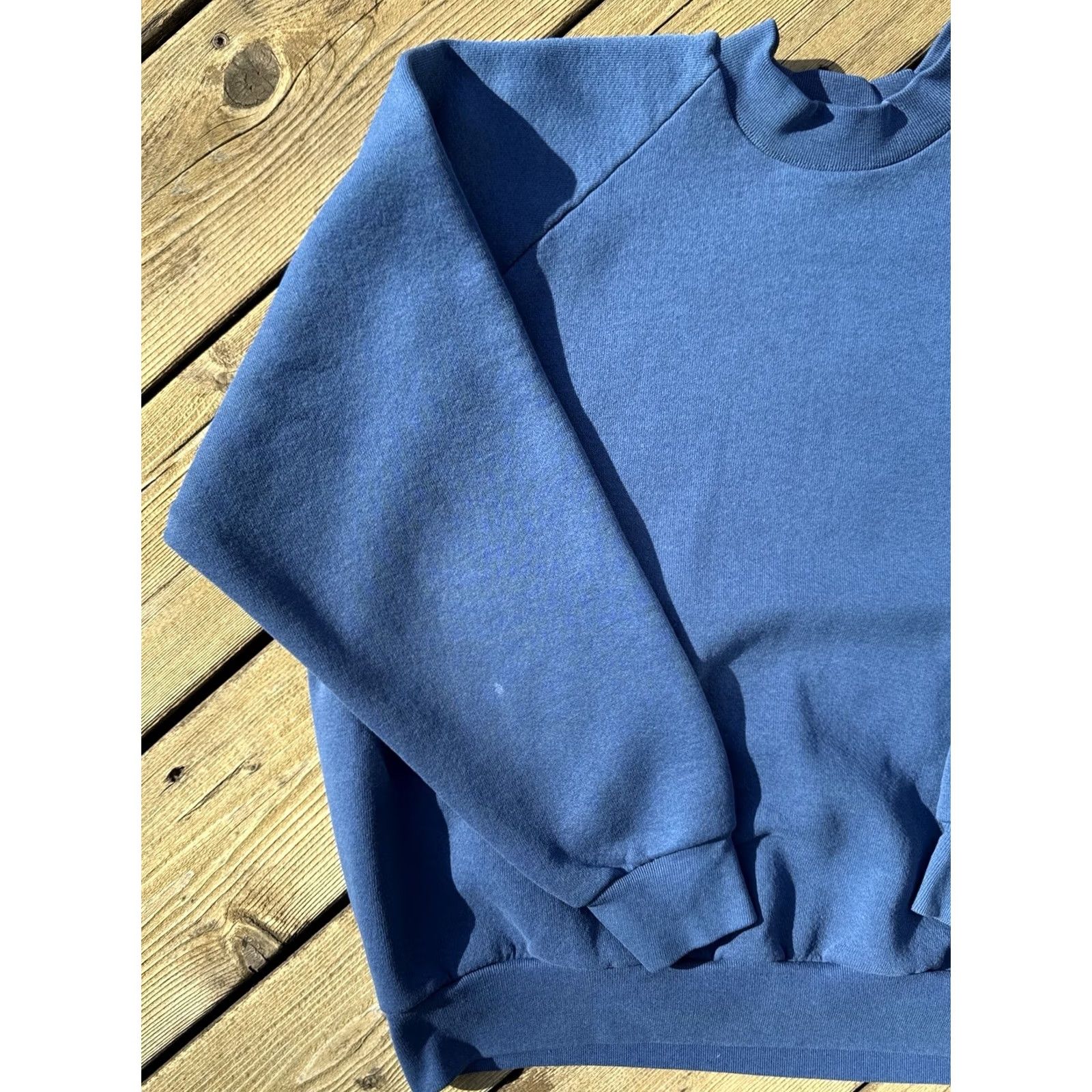 Fruit Of The Loom VINTAGE Fruit of the Loom Sweatshirt Crewneck Blue XL 90s Pullover Men Size US XL / EU 56 / 4 - 2 Thumbnail