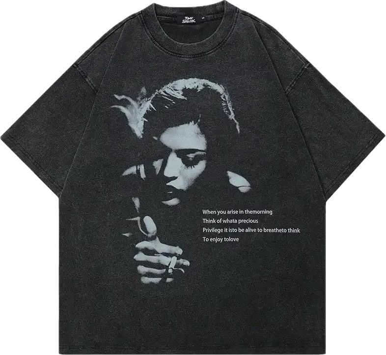 Vintage Oversized Retro Graphic T Shirt Size US L / EU 52-54 / 3 - 1 Thumbnail