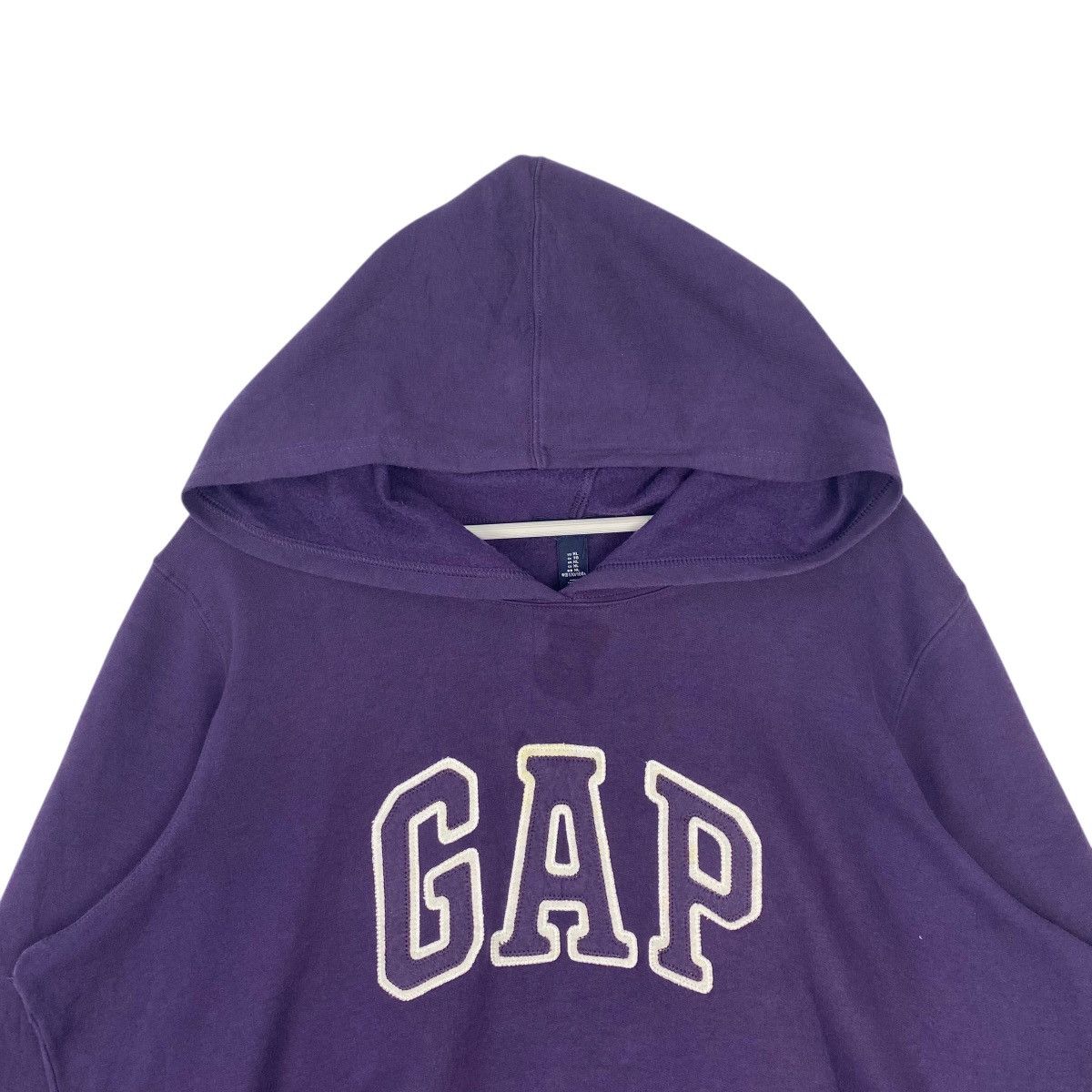 Other Vintage GAP Hoodie Big Logo Embroidered Purple Pullover Size US XL / EU 56 / 4 - 4 Thumbnail