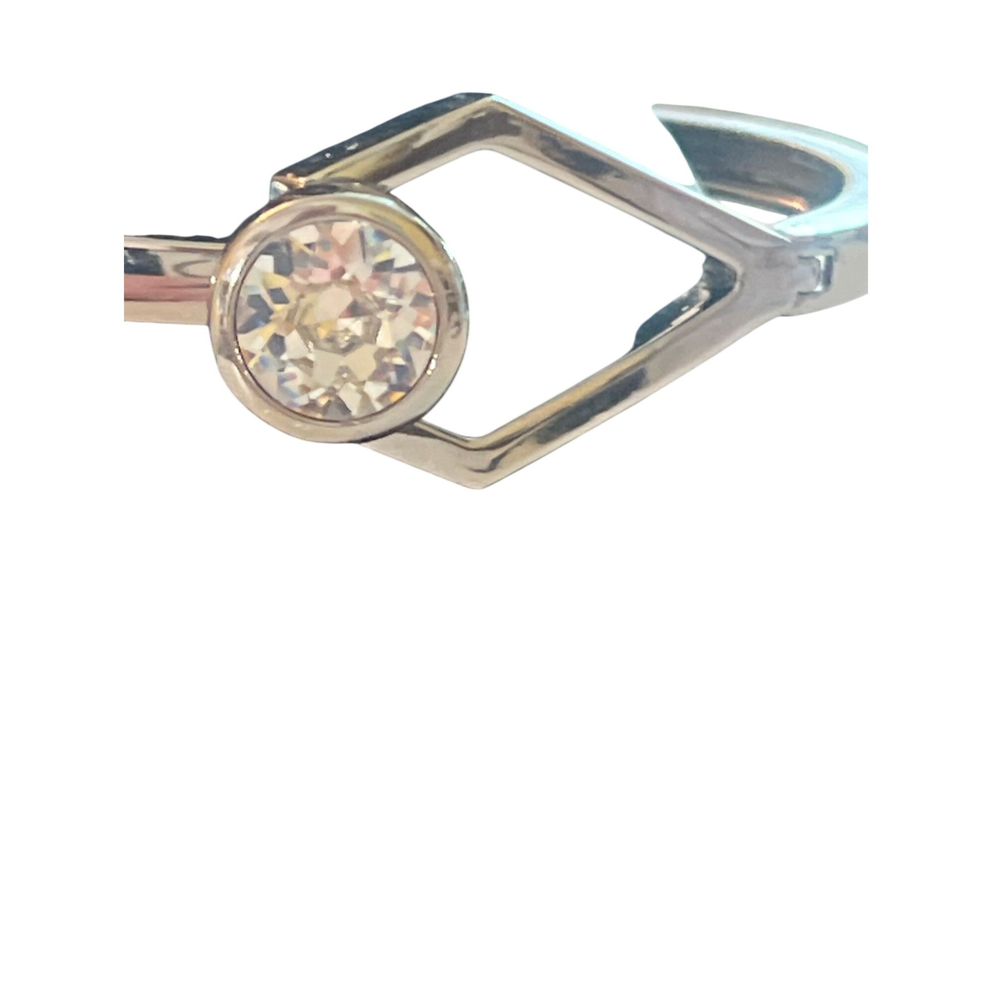 White House Black Market White House Black Market Bangle Bracelet Silver Tone Hinged Size ONE SIZE - 2 Thumbnail