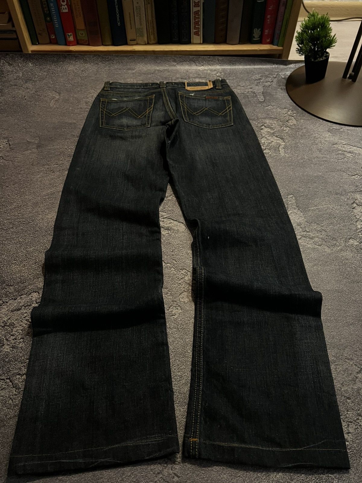 Vintage Japanese Grunge Heavyweight — Distressed Archive Slim Jeans Size US 32 / EU 48 - 3 Thumbnail