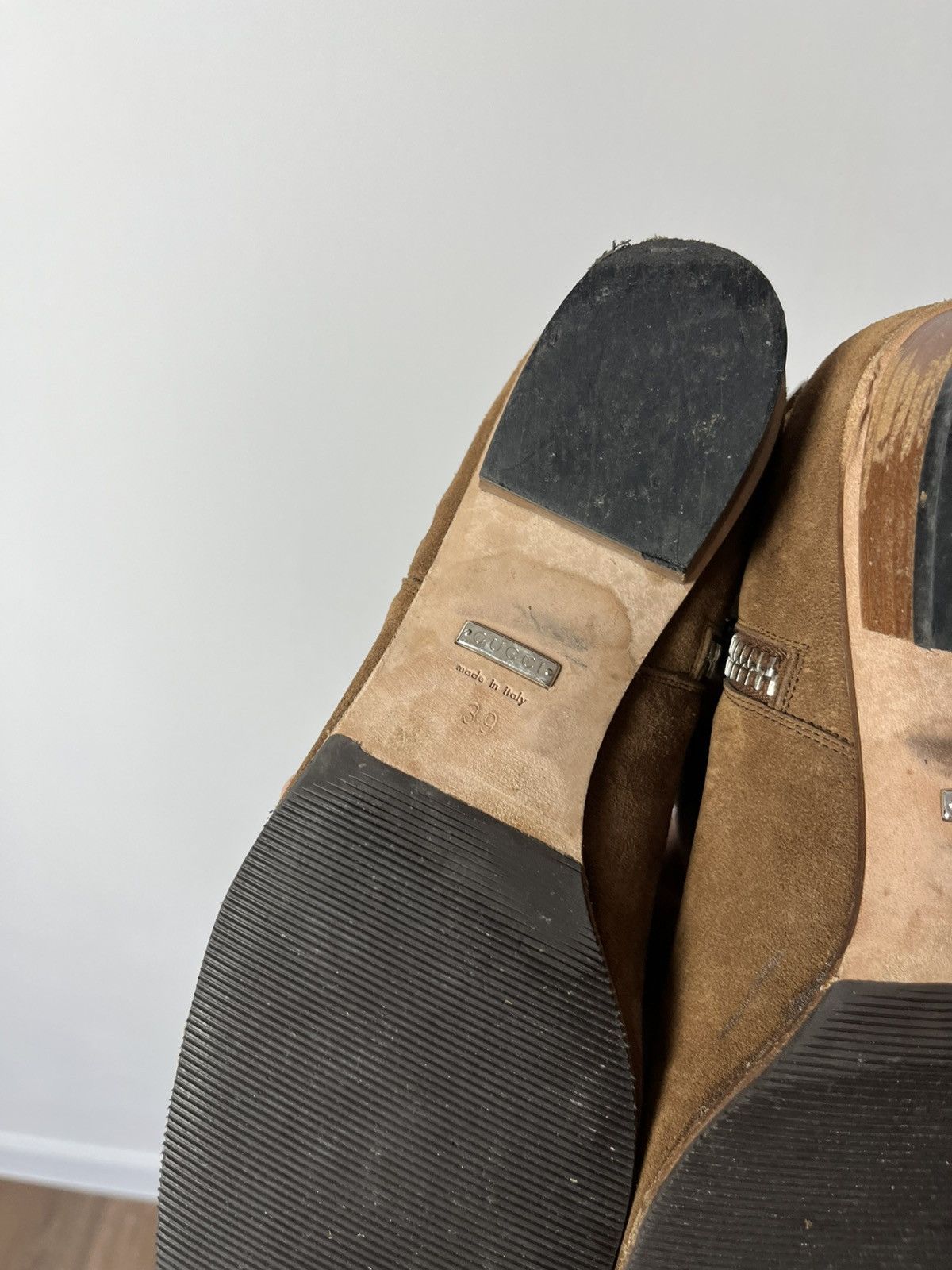 Gucci Gucci Suede Side-Zip Ankle Boots 39 EU / 8 US Made in Italy Size US 8 / IT 38 - 15 Thumbnail