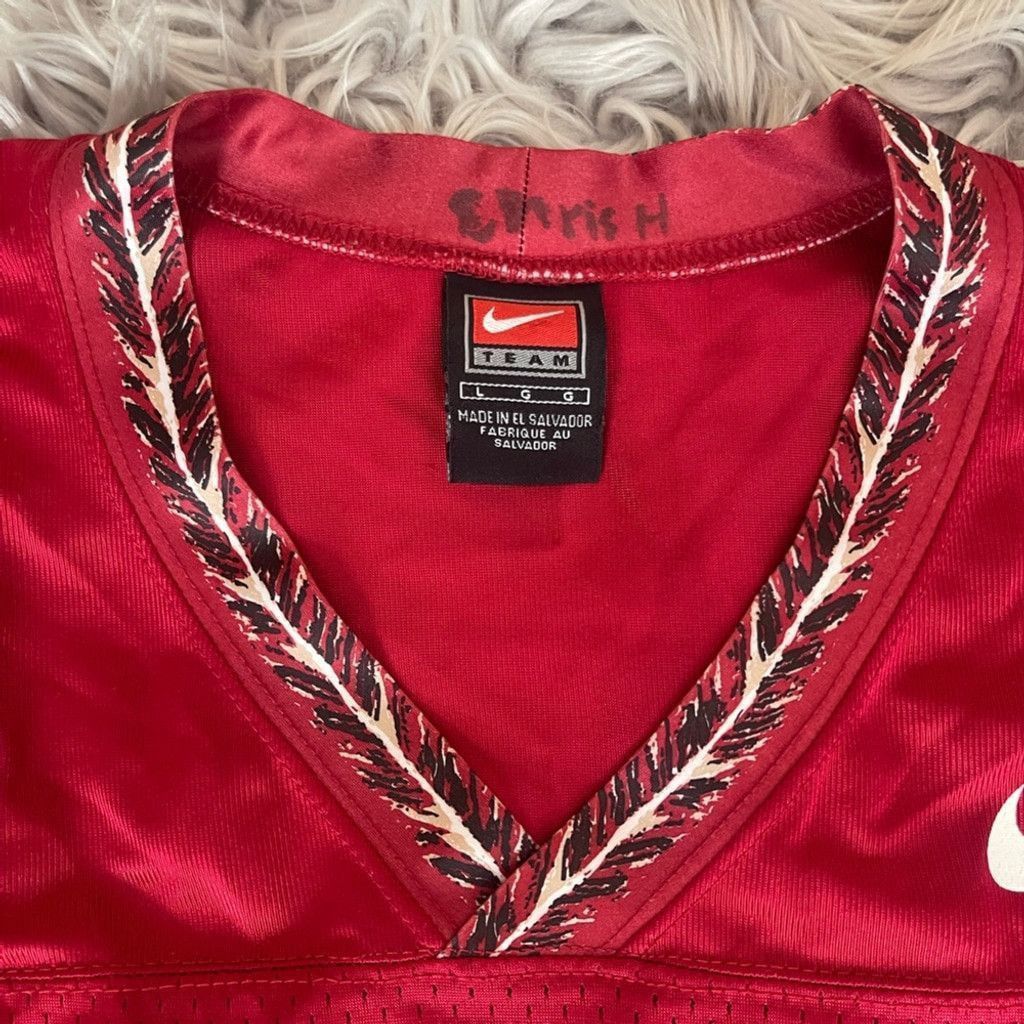 Nike Red Nike Y2K fashion jersey size L Size US L / EU 52-54 / 3 - 2 Thumbnail