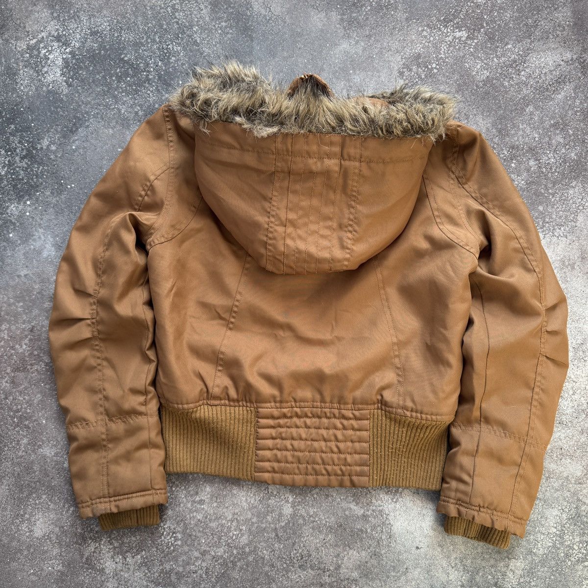 Japanese Brand Alaska Style Y2K Avant Garde Faux Fur Hooded Bomber Jacket Size S / US 4 / IT 40 - 9 Thumbnail