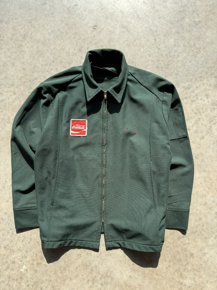 Coca Cola × Vintage Crazy Vintage 1960s Coca-Cola Uniform Zipup Jacket Size US L / EU 52-54 / 3 - 2 Thumbnail