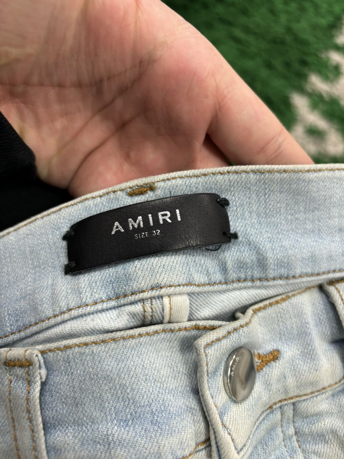 Amiri Amiri mx2 blue black white bandana 32 Size US 32 / EU 48 - 2 Thumbnail