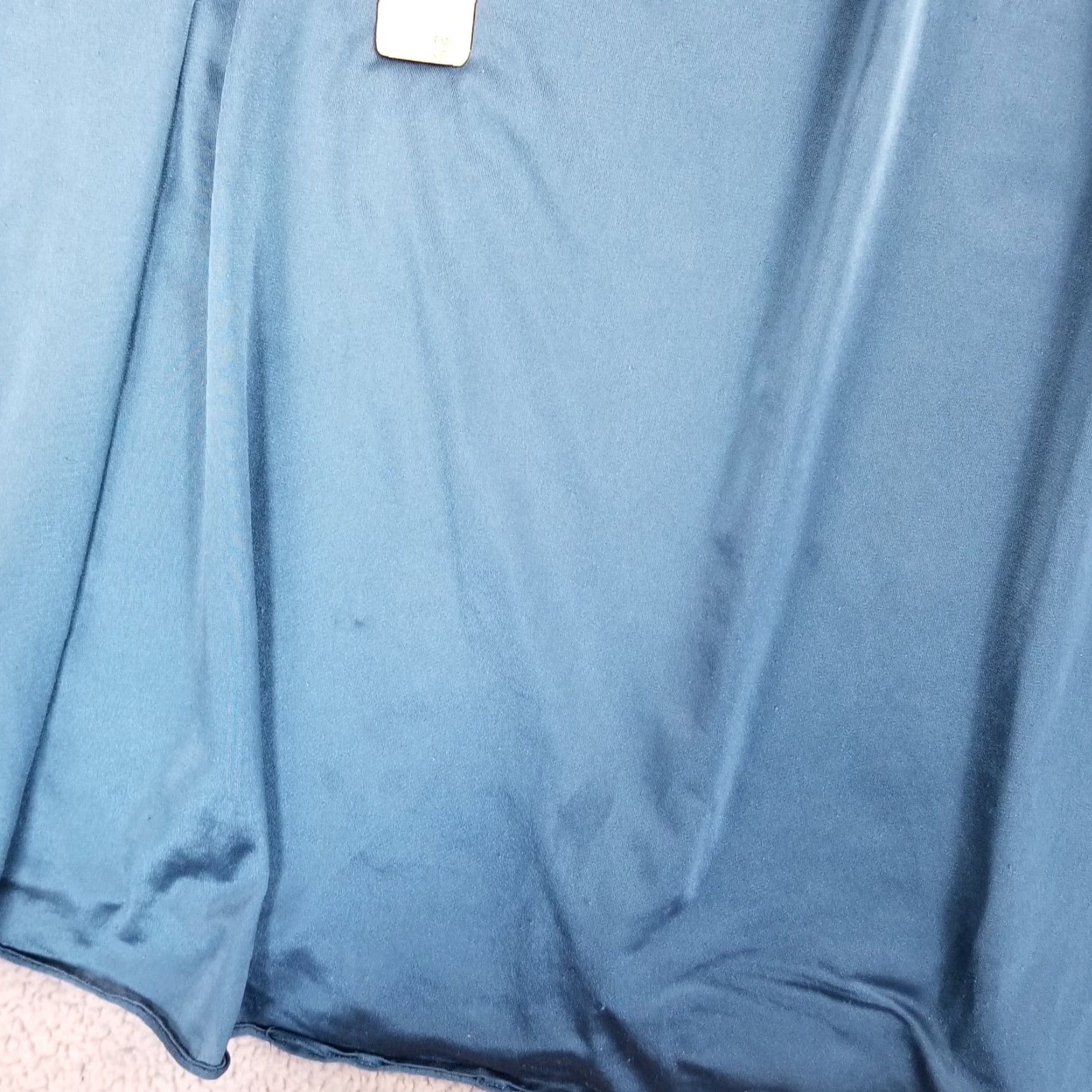 Vintage VINTAGE Woman Within Nightgown Robe Perignoir Nylon Lace Trim Short Sleeve V-Neck Blue M Womens Size ONE SIZE - 6 Thumbnail