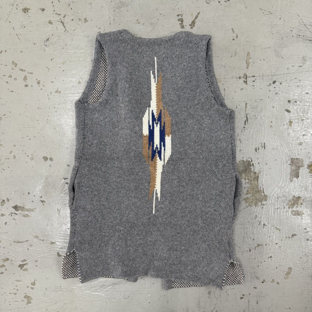 Japanese Brand Long Chimayo Wool Vest Western Niko and Size US M / EU 48-50 / 2 - 7 Thumbnail
