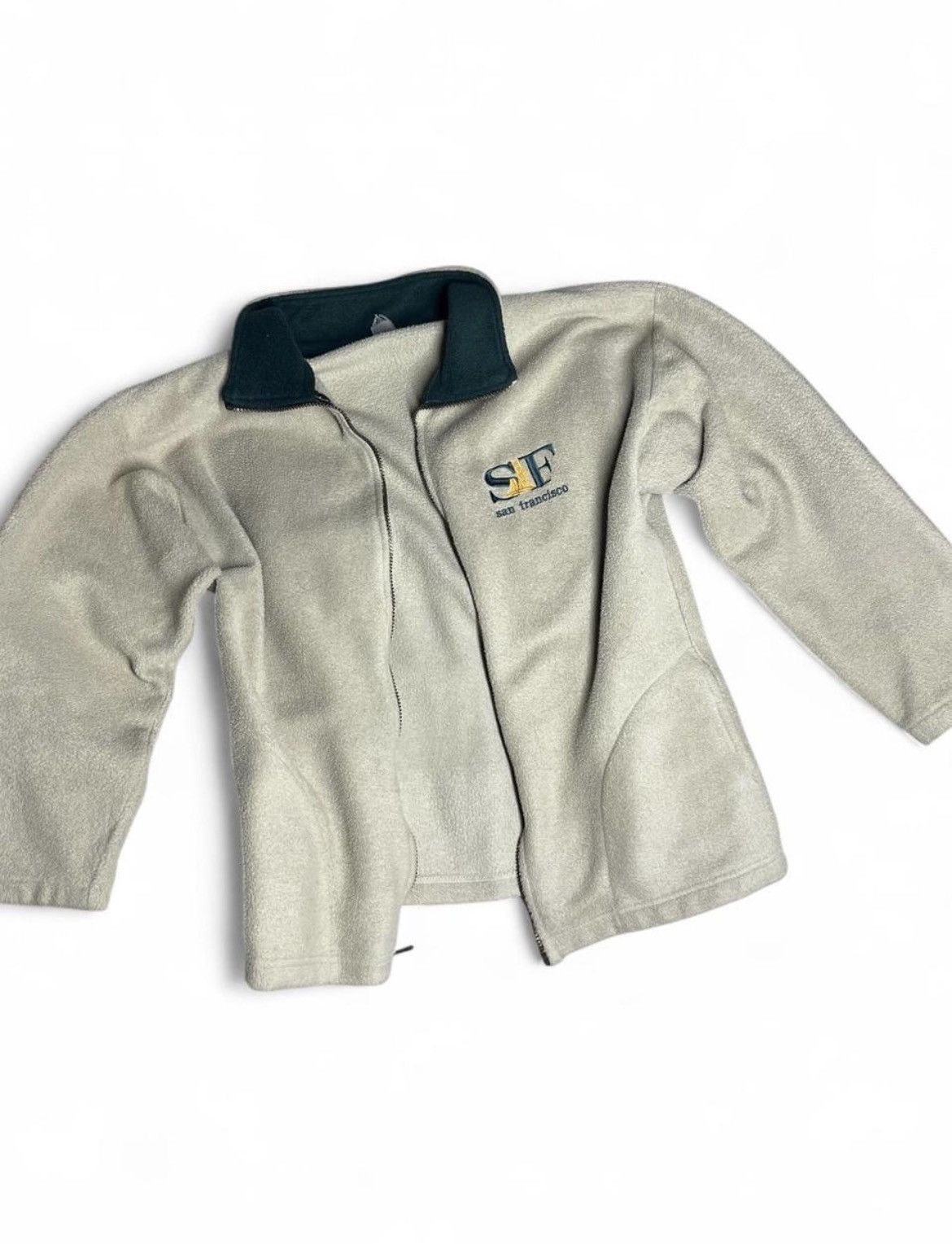Other Vtg 90s SAN FRANCISCO Fleece Jacket Full Zip Tan Green XL Size US L / EU 52-54 / 3 - 2 Thumbnail
