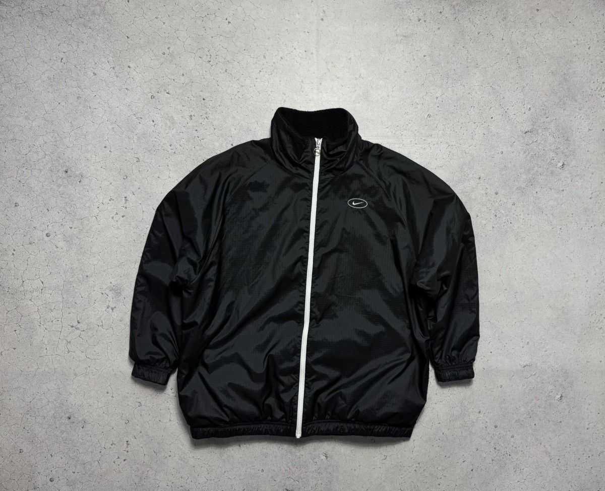 Nike Nike Big Swoosh Sherpa Jacket Reversible Nylon Size M Size US M / EU 48-50 / 2 - 2 Thumbnail