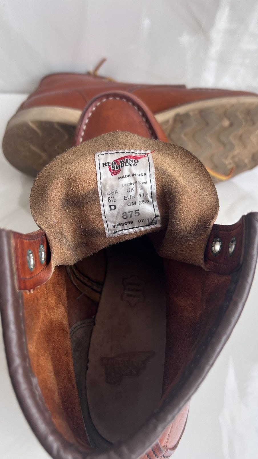 Red Wing Red wing #875 moc toe brown leather boot size 8.5 D Size US 8.5 / EU 41-42 - 10 Thumbnail