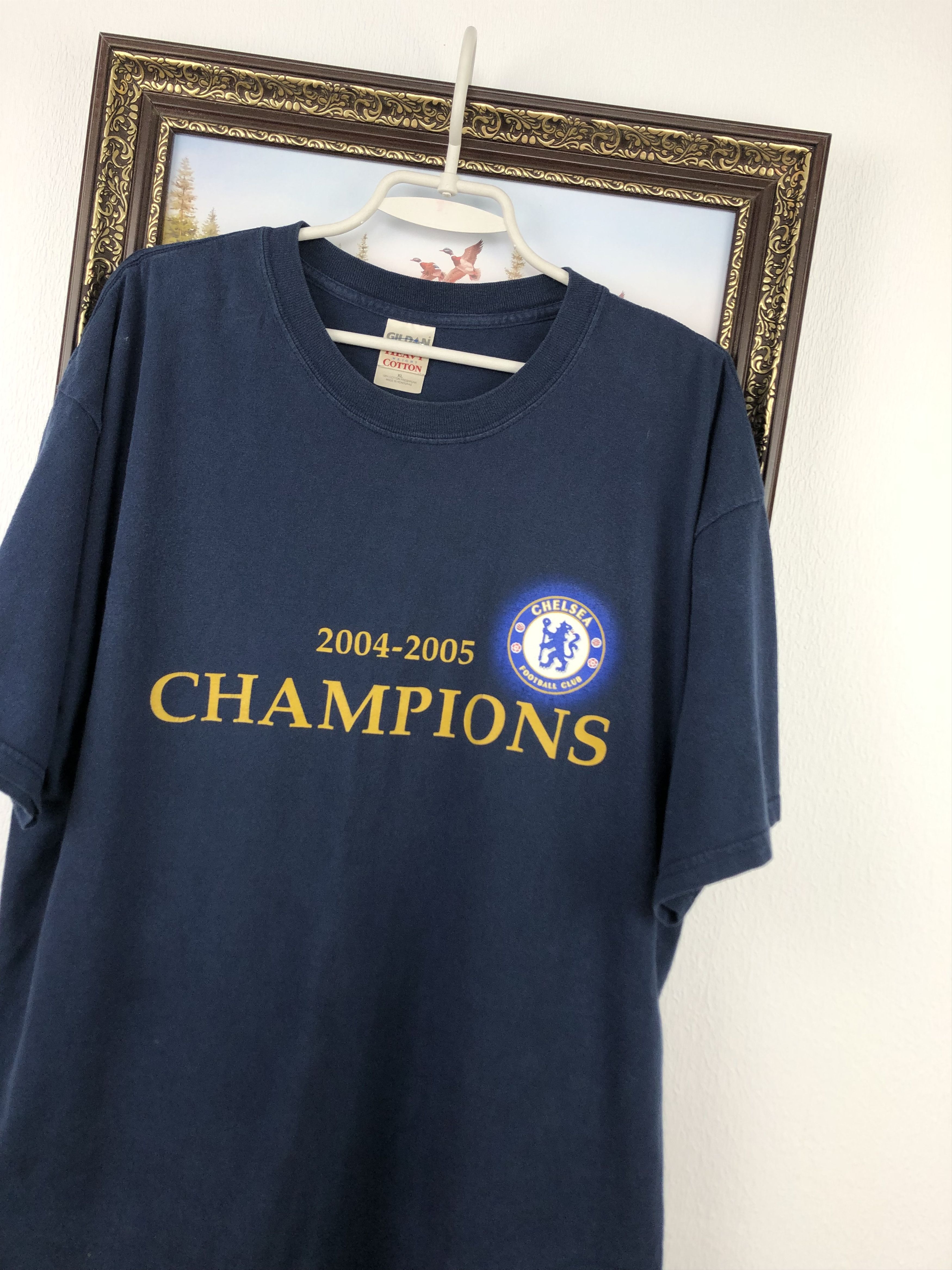 Chelsea Soccer Vintage Chelsea Champions 2004 Football Shirt Jersey Tee Size US XL / EU 56 / 4 - 4 Thumbnail