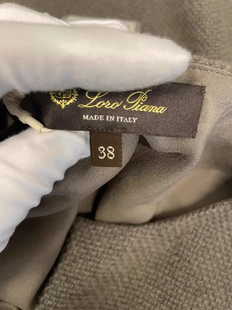 Loro Piana LORO PIANA Dark beige cashmere short sleeve dress Size S / US 4 / IT 40 - 5 Thumbnail