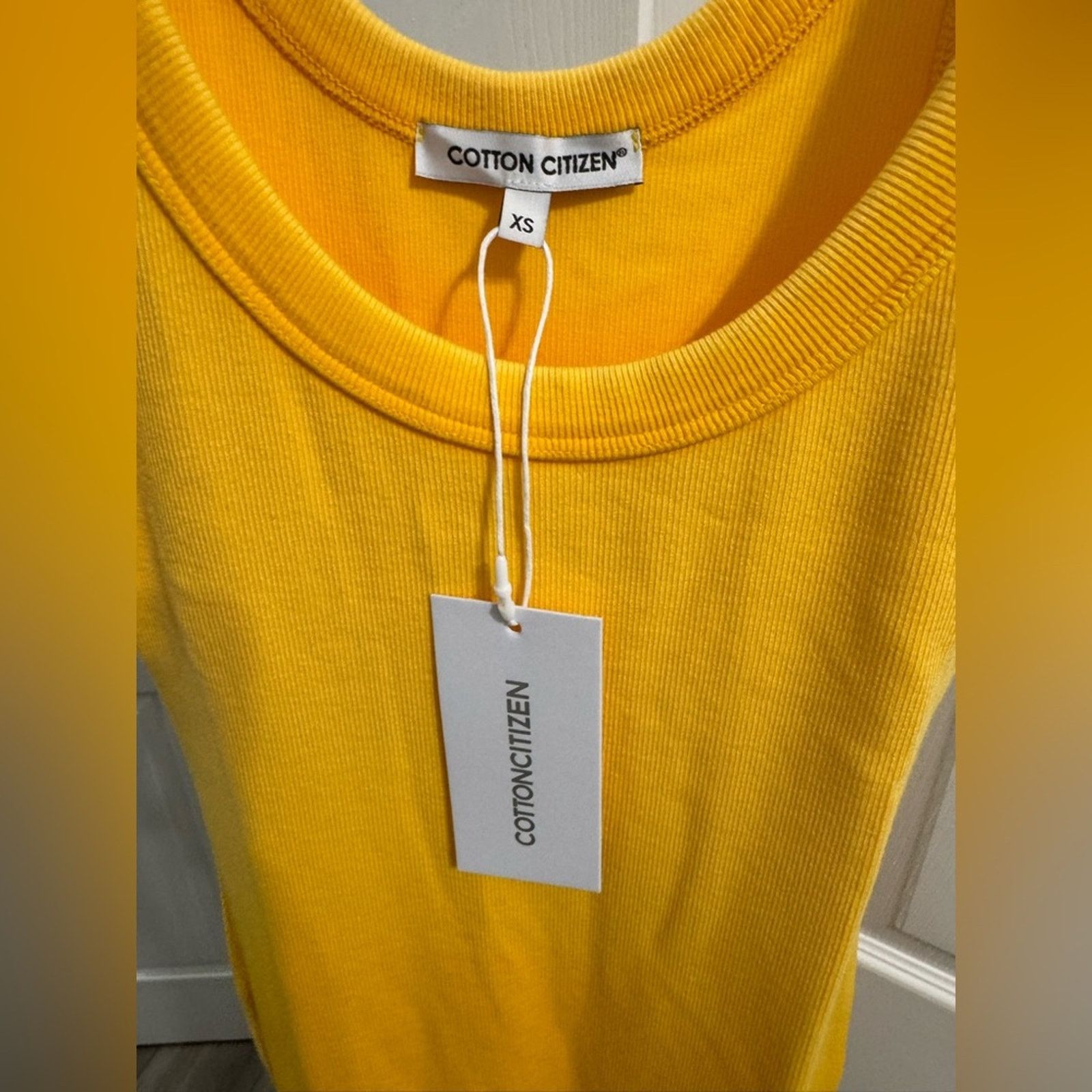 COTTONCITIZEN 171 NWT Cotton Citizen $185 Ombré Yellow Midi Dress Size XS Size XS / US 0-2 / IT 36-38 - 5 Thumbnail