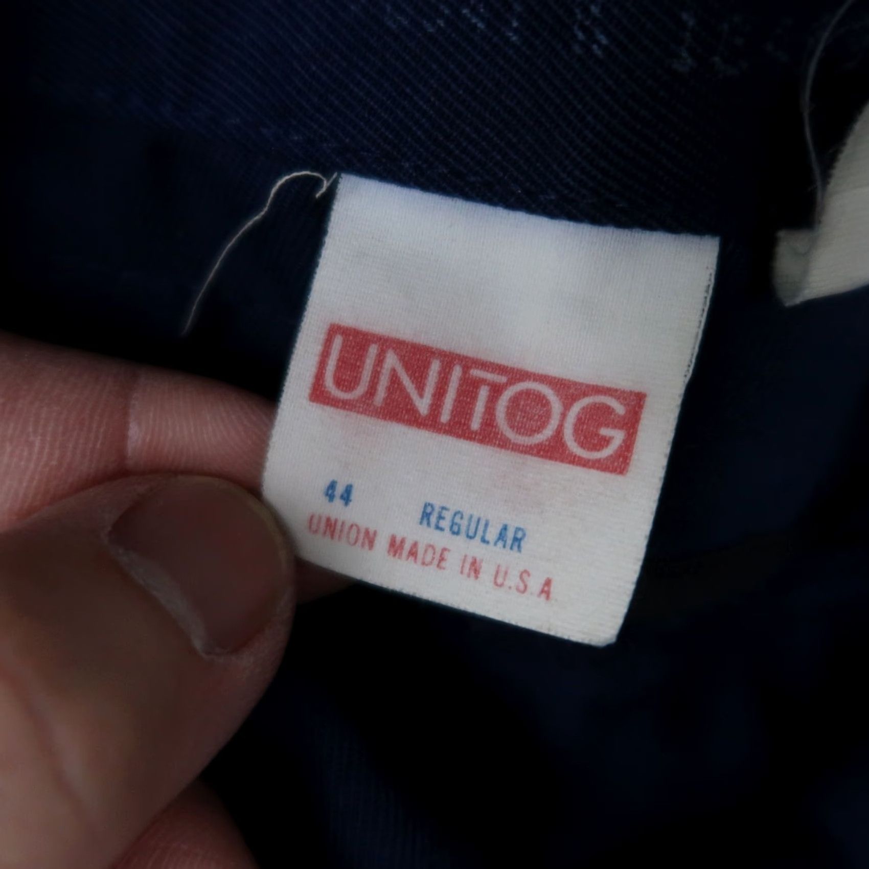 GAS VINTAGE Unitog Jacket Mens 44 Blue Bomber Jacket USA Union Made 80s Car Retro Workwear Size US S / EU 44-46 / 1 - 5 Thumbnail