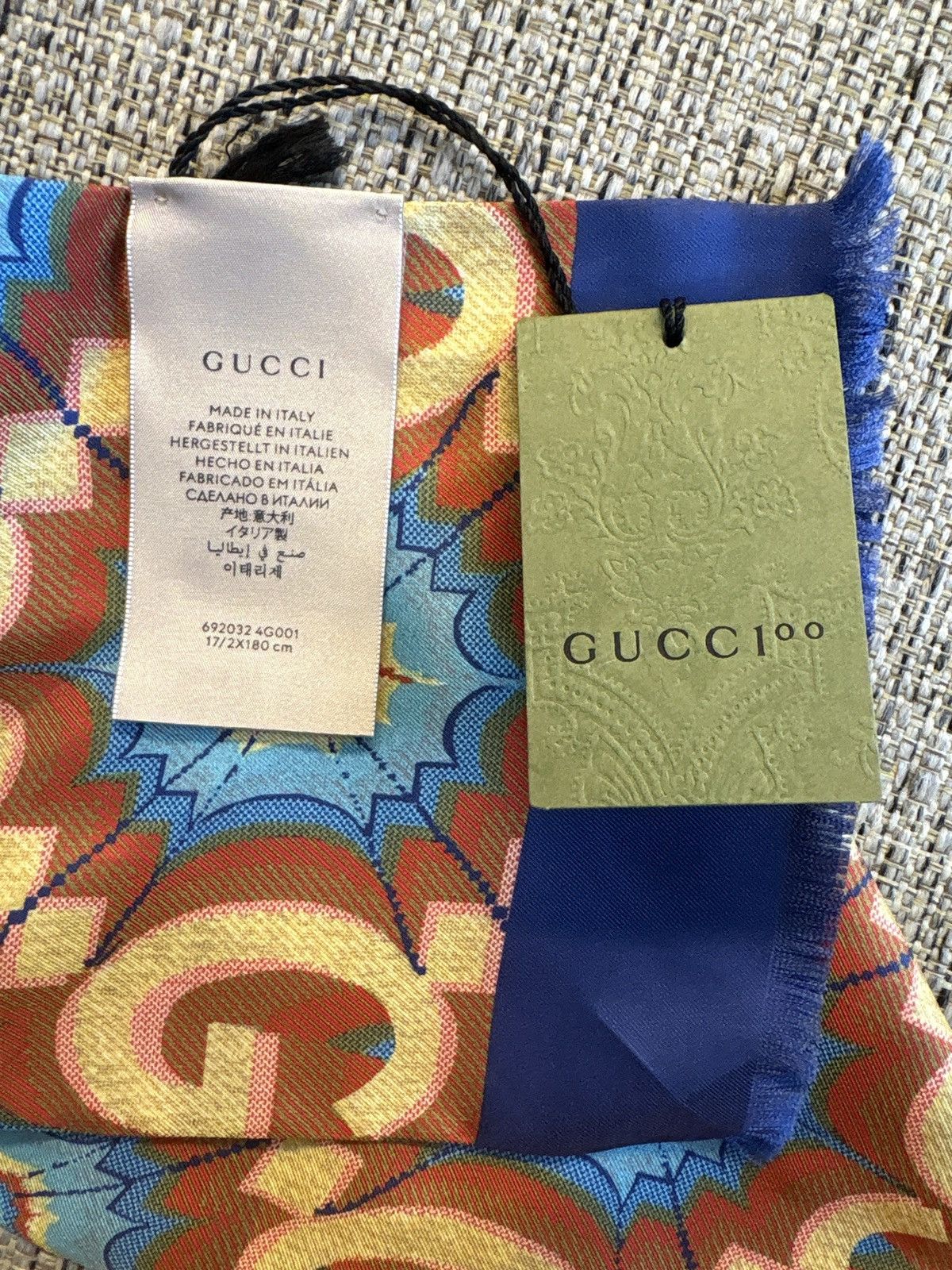 Gucci Gucci 100 scarf Size ONE SIZE - 11 Thumbnail