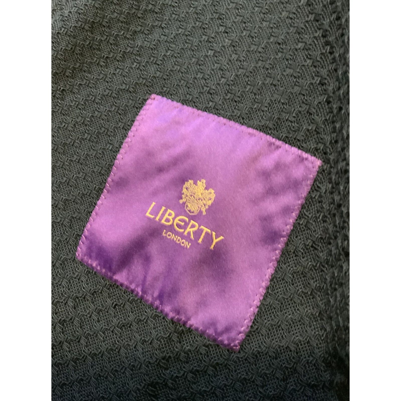 Liberty London VINTAGE Liberty of London Blazer Jacket Made In Italy Cotton Navy Two Button Sz. 48 Mens Regular 42" Chest 28.5" Length Size 48R - 4 Thumbnail