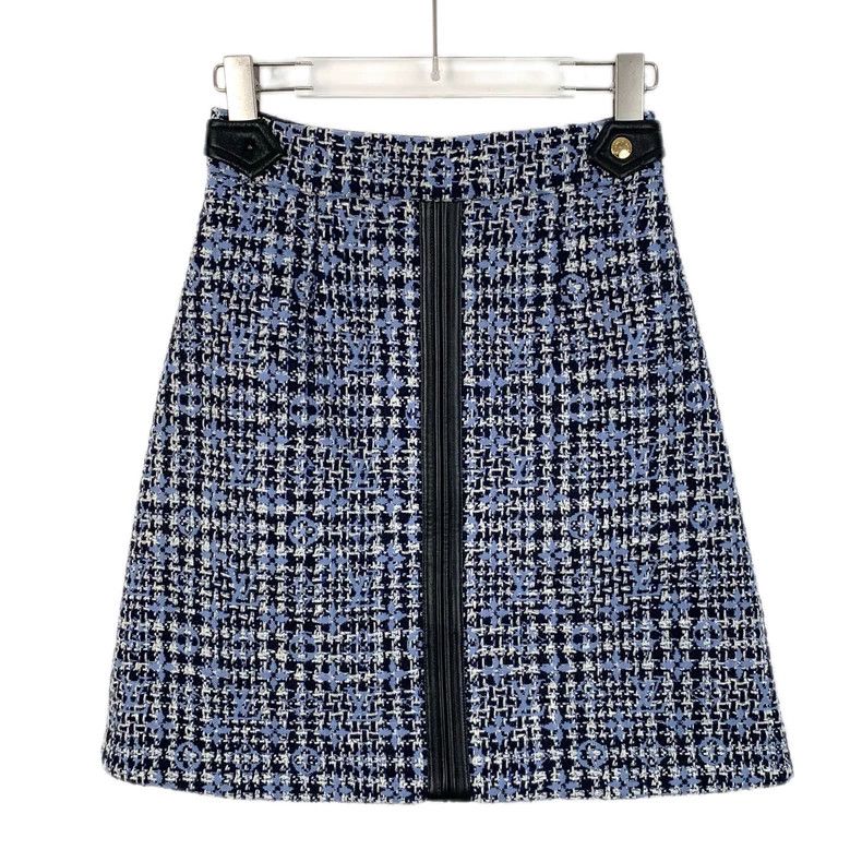 Louis Vuitton Louis Vuitton Blue logo jacquard full print wool knit casu Size 33" - 1 Thumbnail