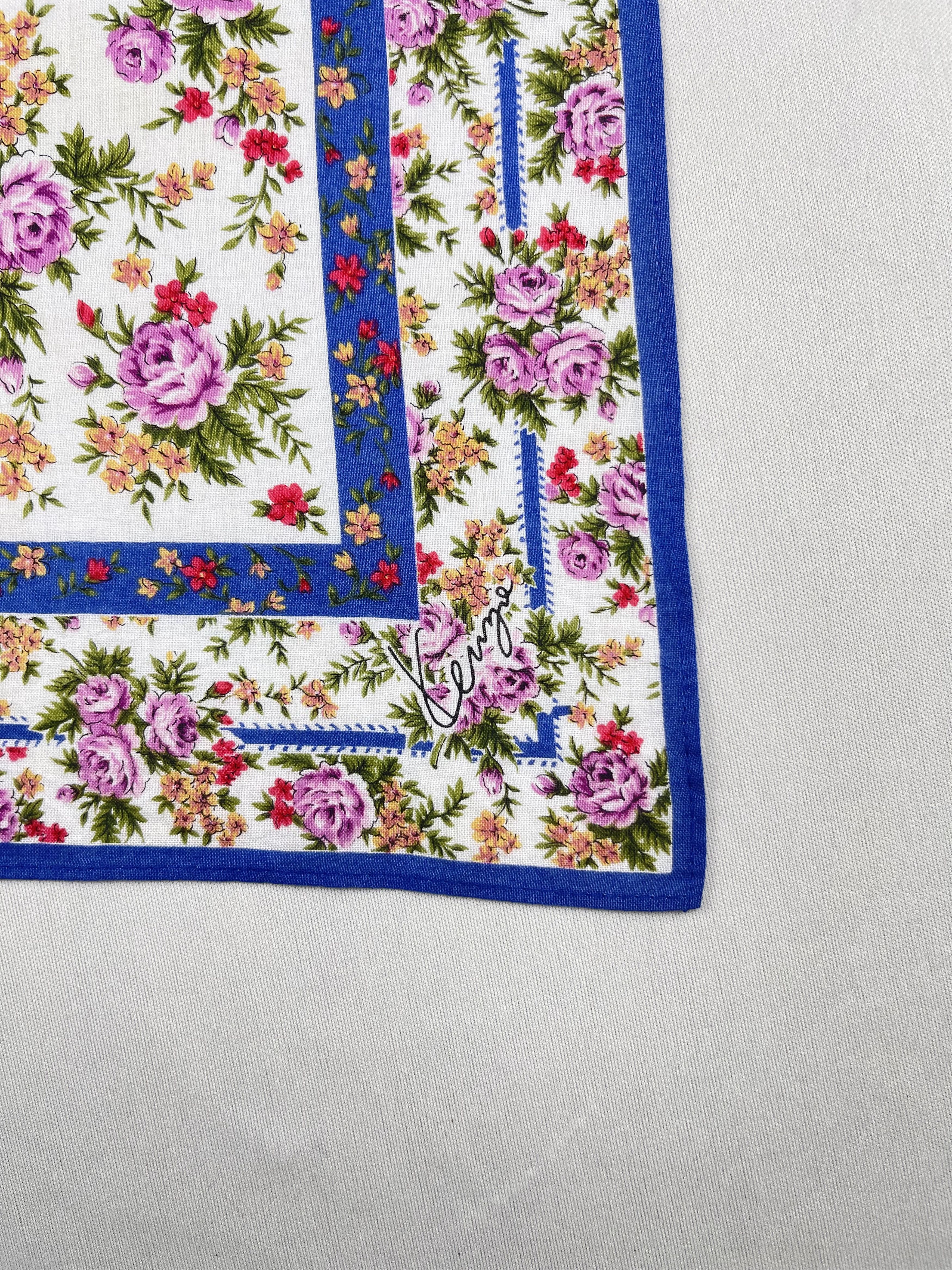 Kenzo Vintage Kenzo Handkerchief Pocket Square Bandana HM0058 Size ONE SIZE - 6 Thumbnail