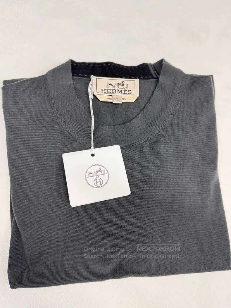 Hermes Hermes Men's Knitted Underwear, Soft Grey Size US M / EU 48-50 / 2 - 7 Thumbnail
