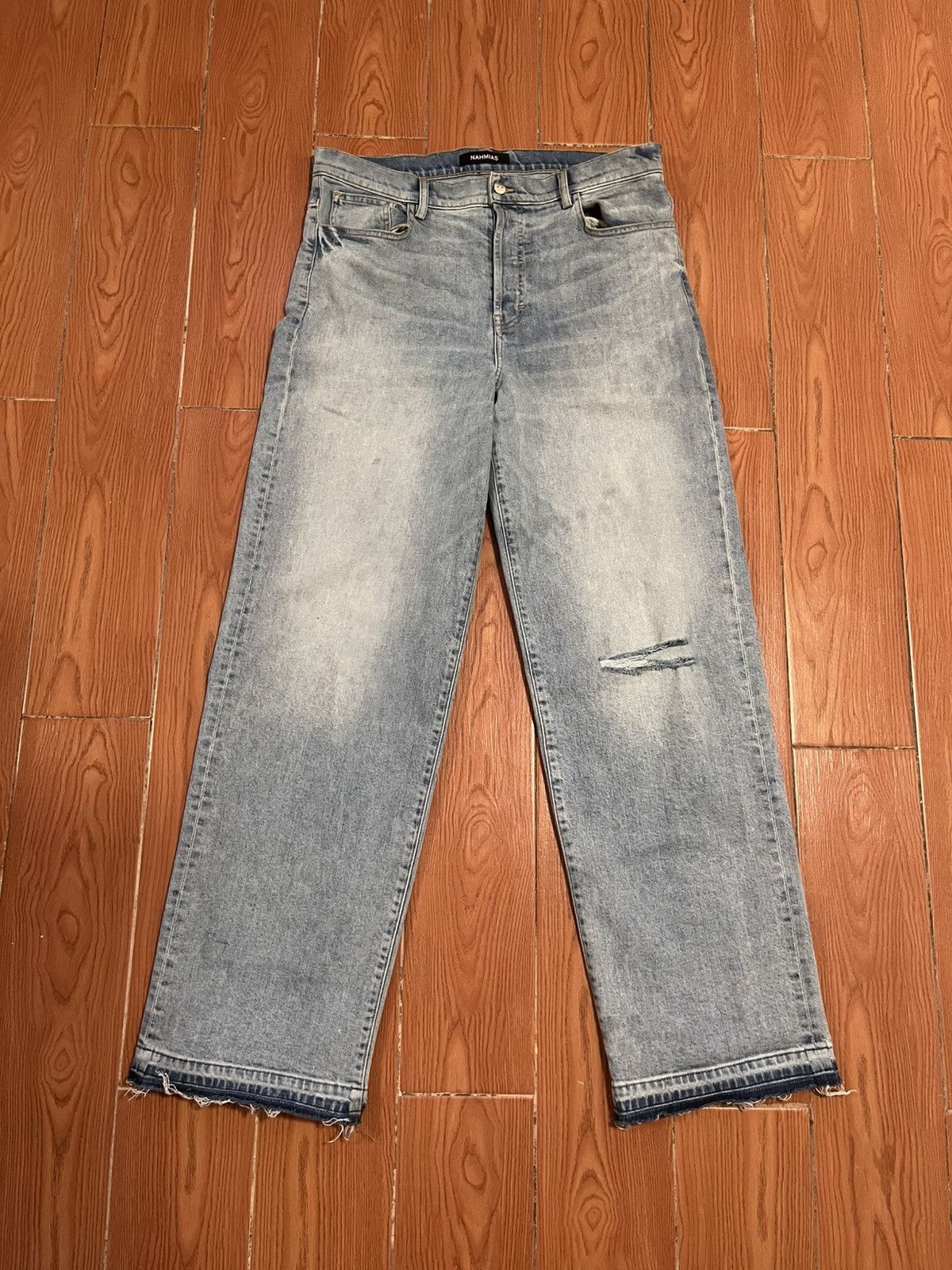 Nahmias blue denim jesns