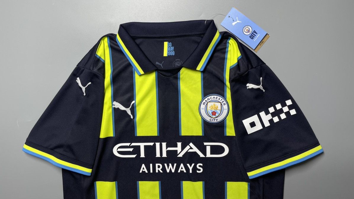 Puma MAN CITY PUMA 2024/2025 FOOTBALL AWAY JERSEY #17 DE BRUYNE Size US L / EU 52-54 / 3 - 2 Thumbnail
