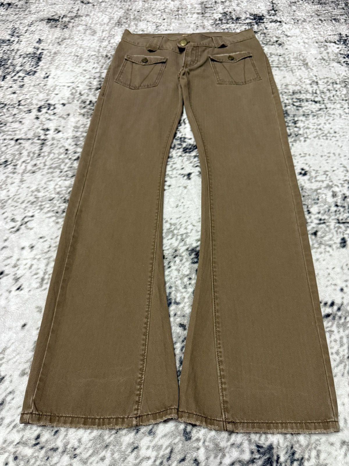 Levi's Vintage Levis Tab Twills Bush Pocket Low Rise Flare Jeans Size 28" / US 6 / IT 42 - 1 Thumbnail