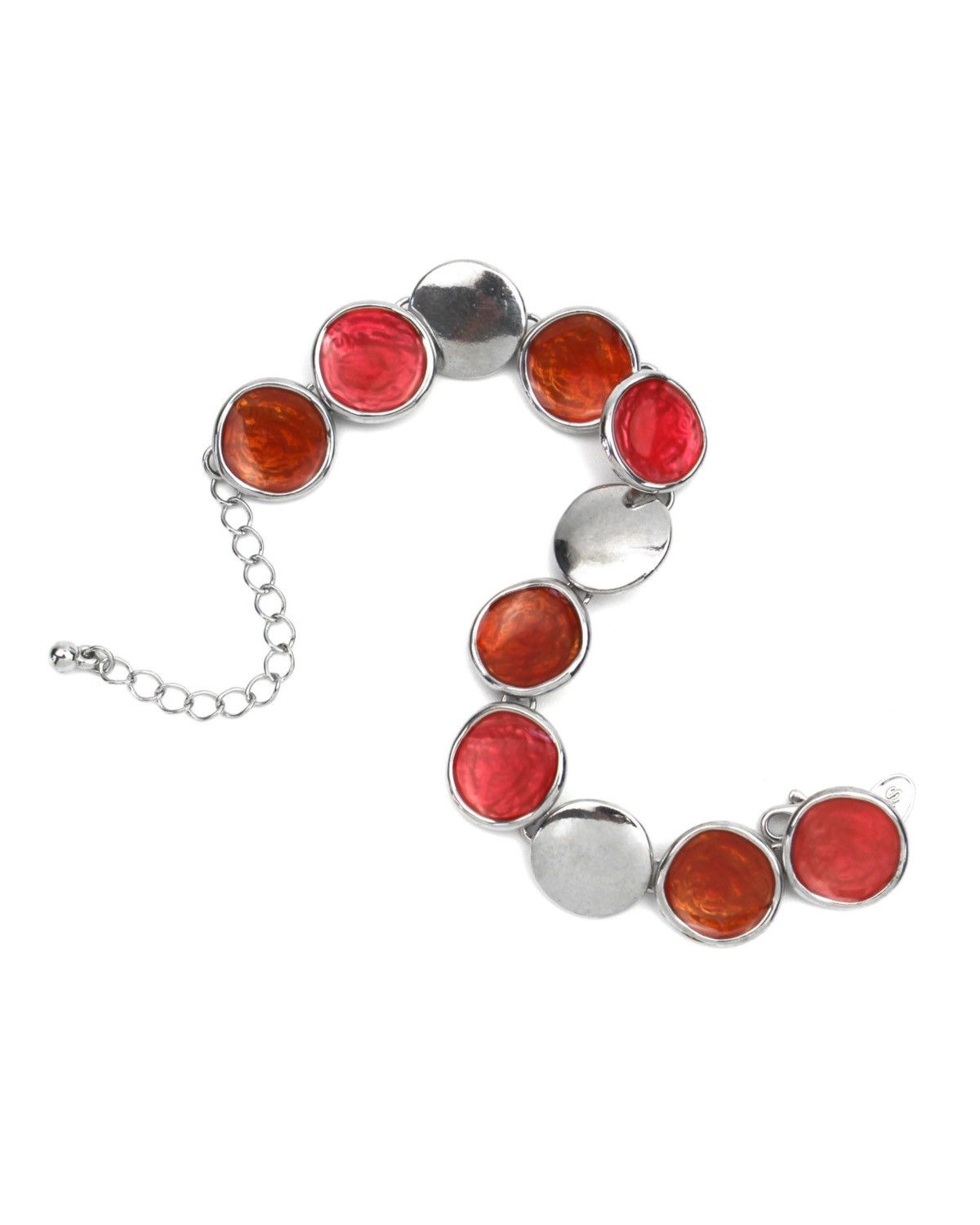 Hysteric Glamour 2000S M&S JAPAN GLOSSY RED & AMBER RESIN DISC BRACELET Size ONE SIZE - 2 Thumbnail