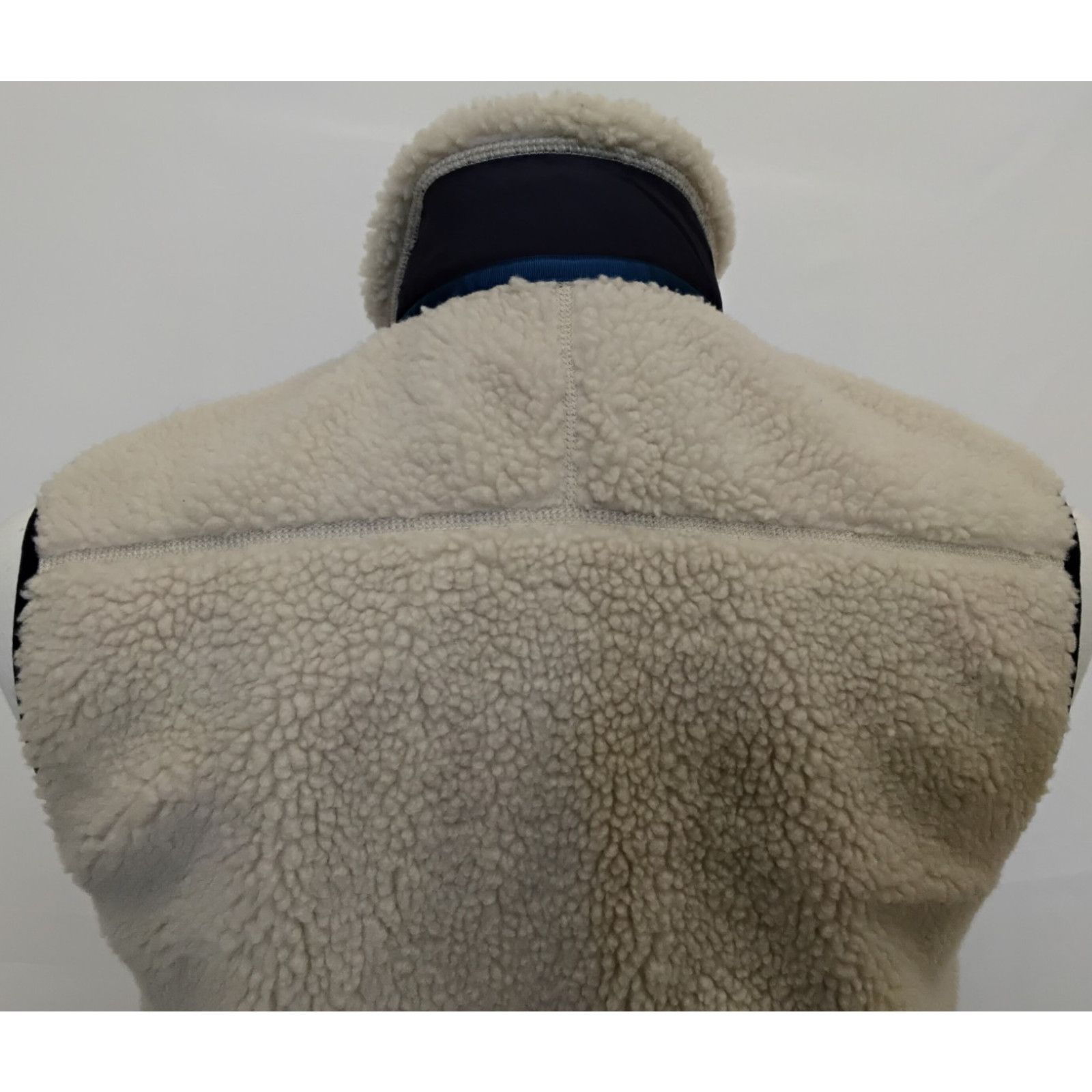 Patagonia Patagonia Deep Pile Vest Men's S Oatmeal/Blue Full Zip Size US S / EU 44-46 / 1 - 6 Thumbnail