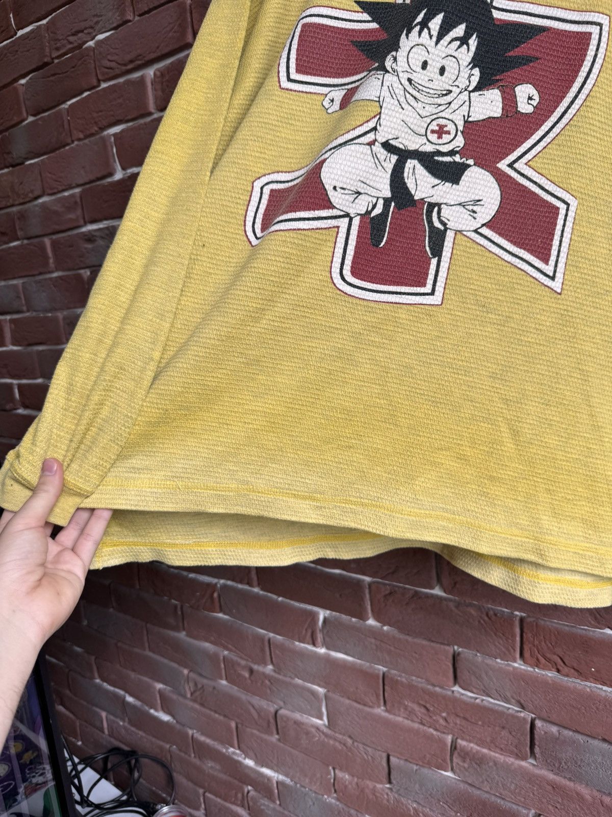 Anime Rare 90s Vintage Dragon Ball Bad Mad Goku Anime TShirt Size US XL / EU 56 / 4 - 7 Thumbnail