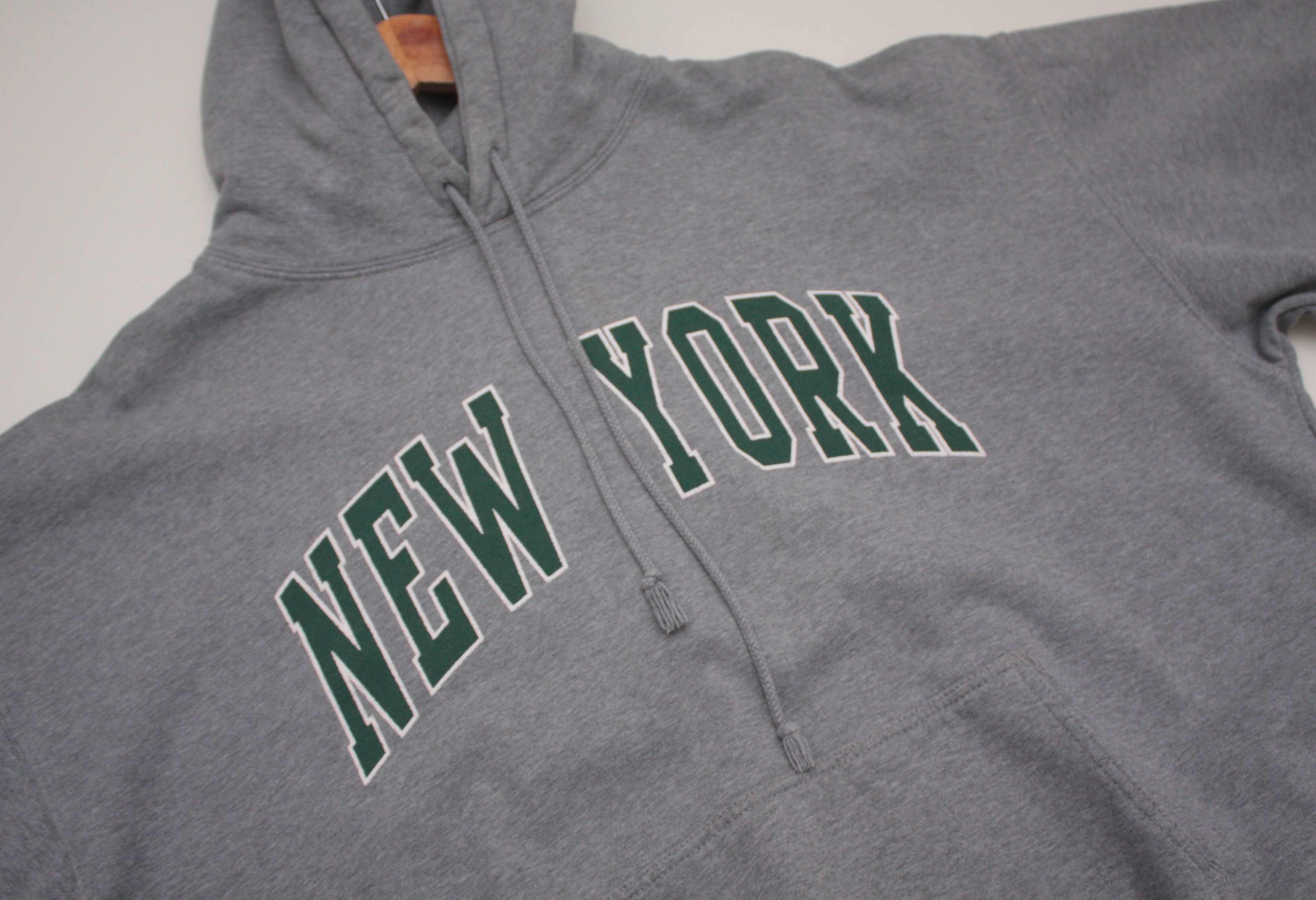Vintage New York Big Logo Grey Hoodie Men's XL Size US XL / EU 56 / 4 - 3 Thumbnail