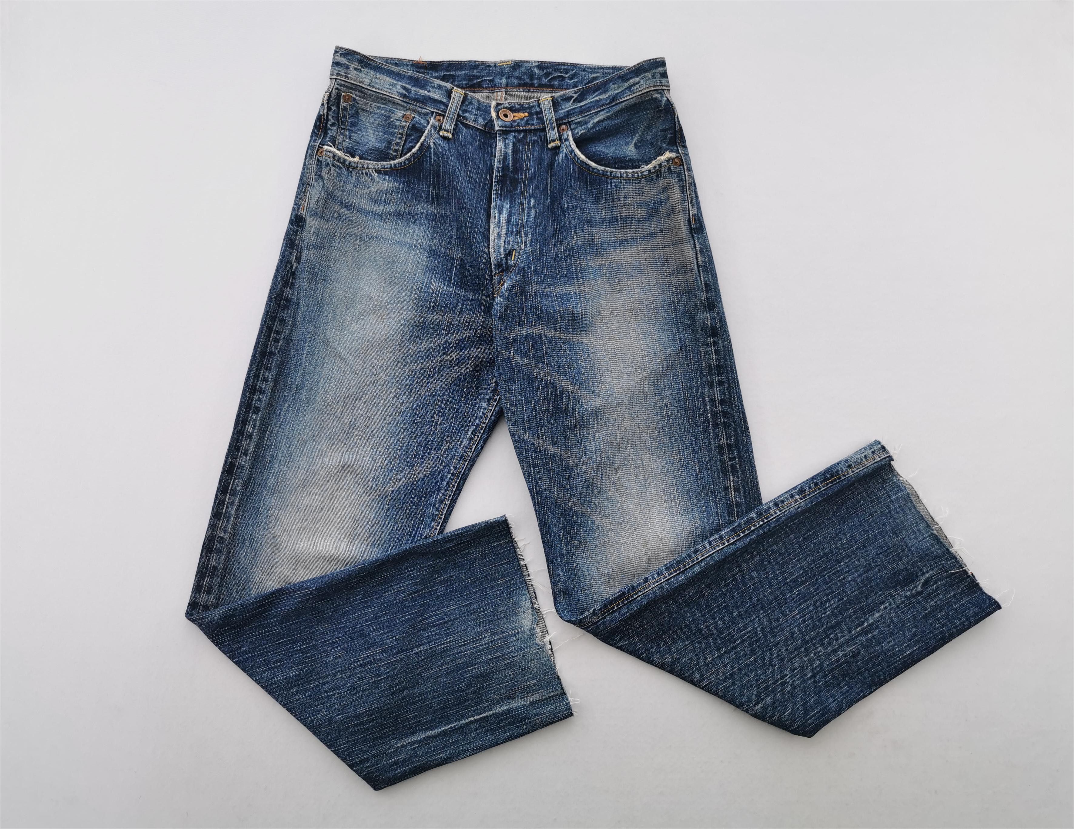Edwin Distressed Vintage 90s Edwin 505Z Selvedge Denim Size US 32 / EU 48 - 4 Thumbnail