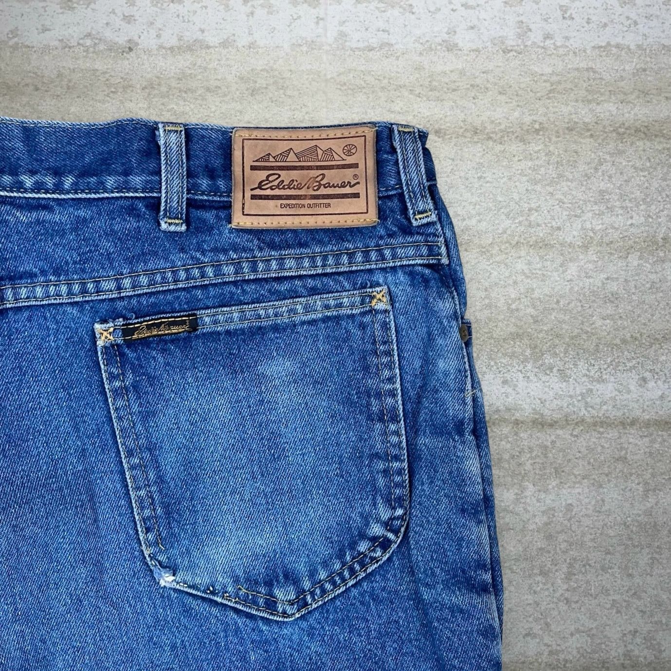 Eddie Bauer Vintage 90s Eddie Bauer Jeans 40x28 Regular Fit Dark Wash Size US 40 / EU 56 - 3 Thumbnail