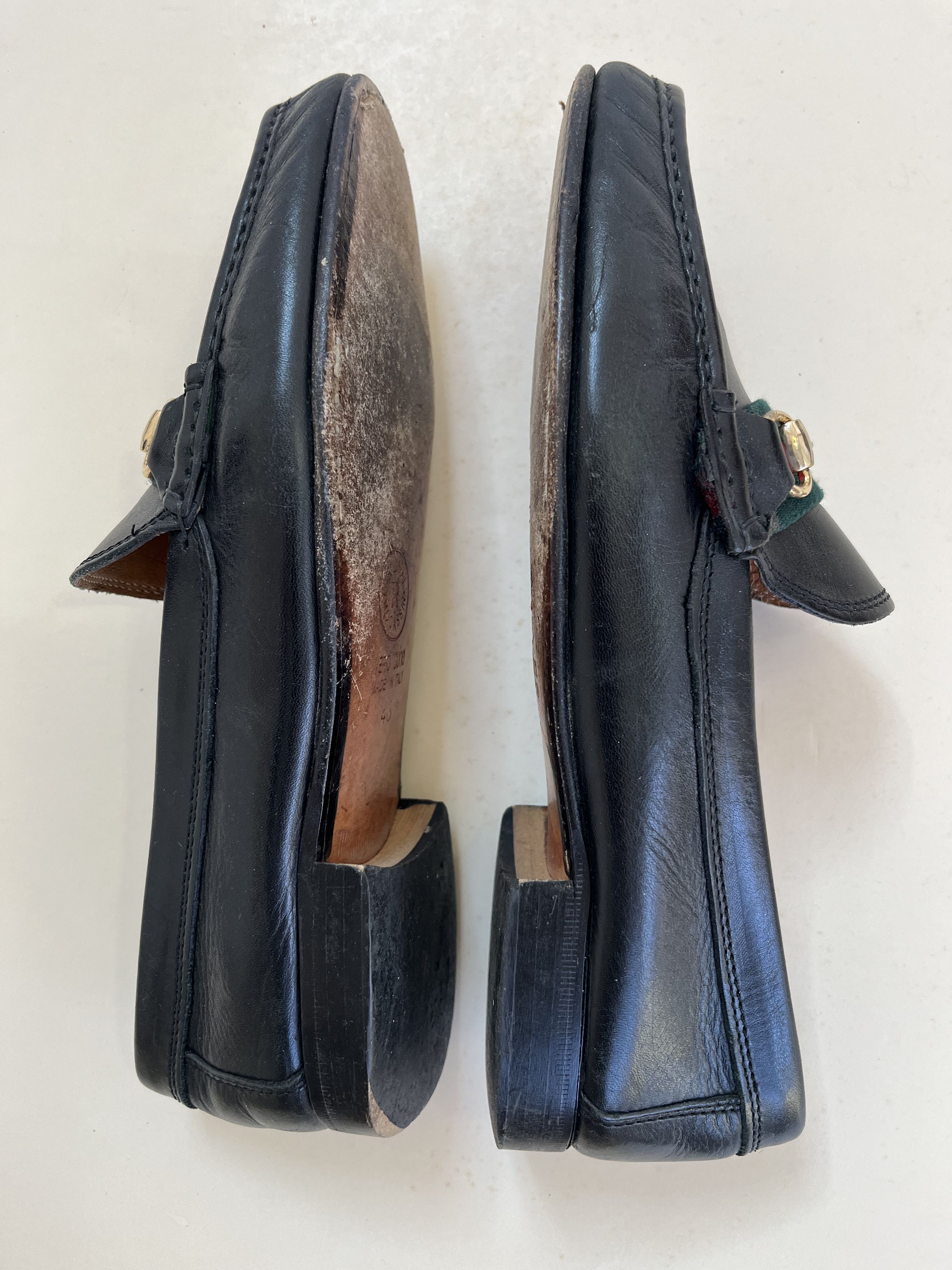 David Eden × Shipton & Heneage Black Leather Dress Loafer with Red Horsebit Accent Size US 10 / EU 43 - 4 Thumbnail
