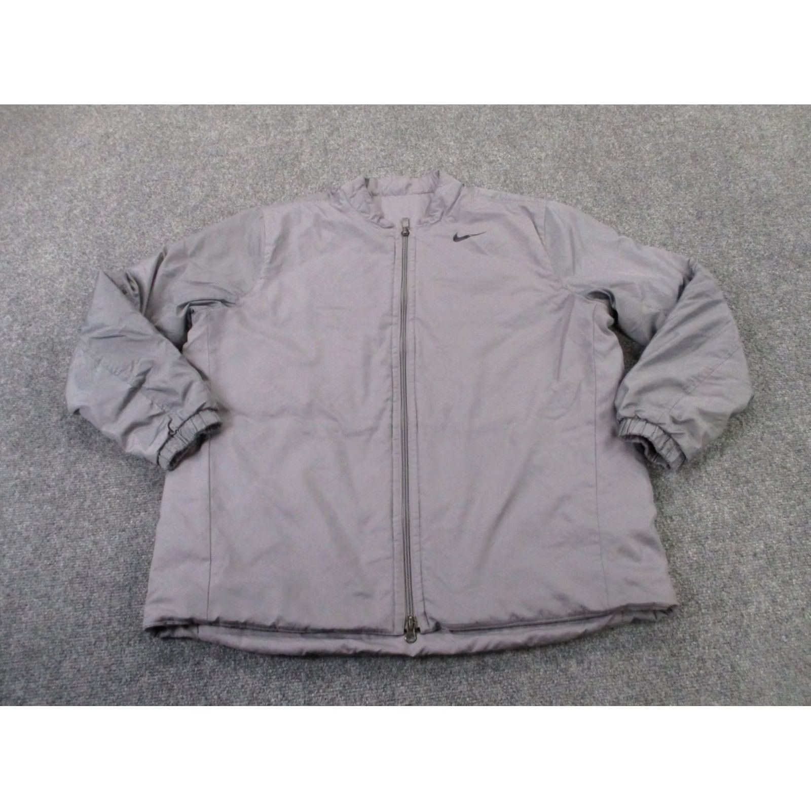 Nike Nike Jacket Mens XL Gray Puffer Lightweight Windbreaker Insulated Thermal Outdoor Golf Long Sleeve Zip Quilted Polyester - Mens Size US XL / EU 56 / 4 - 2 Thumbnail