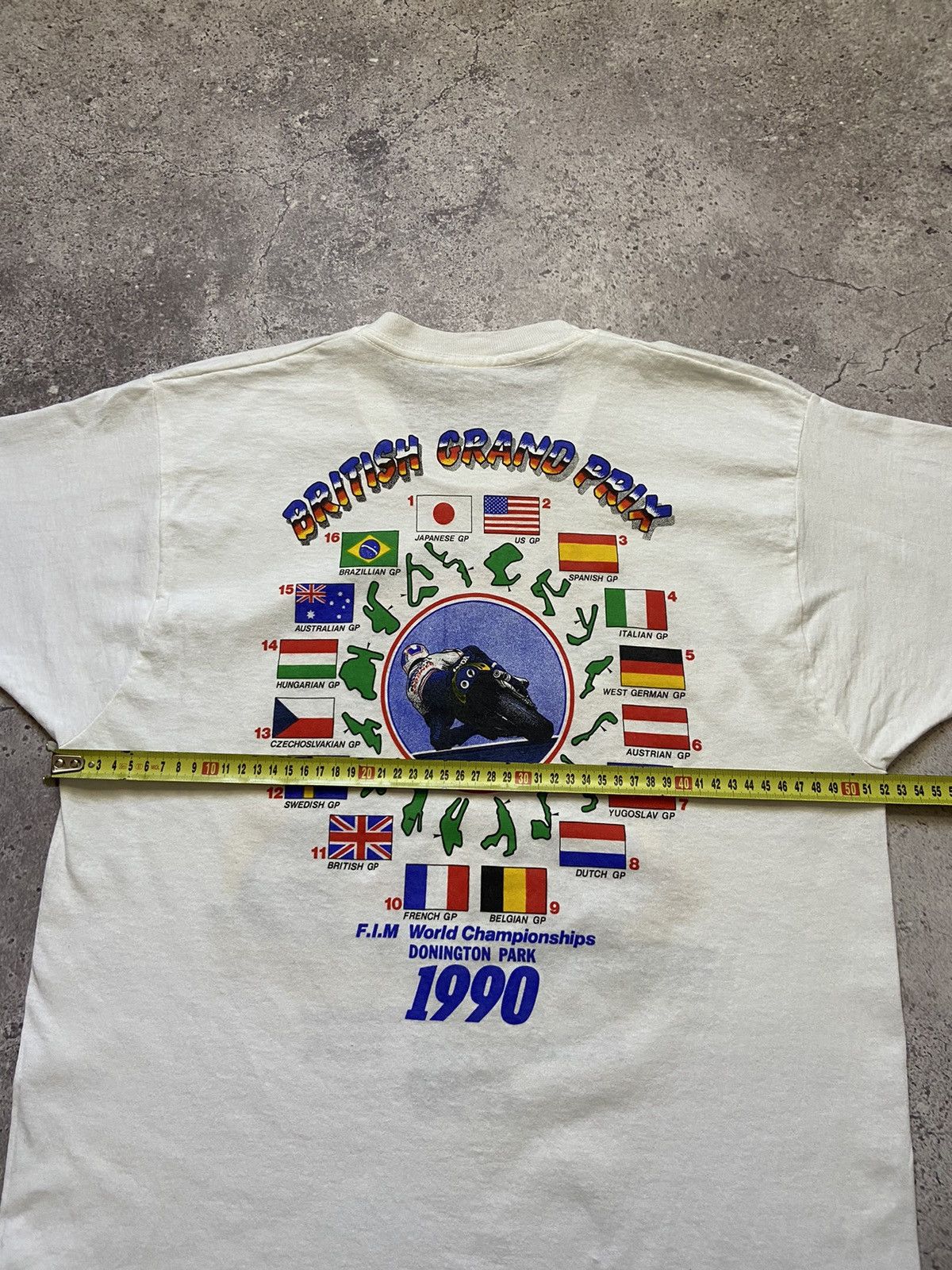 NASCAR VTG 1990 SUZUKI #34 LUCKY STRIKE Grandprix Tee Size US XL / EU 56 / 4 - 6 Thumbnail