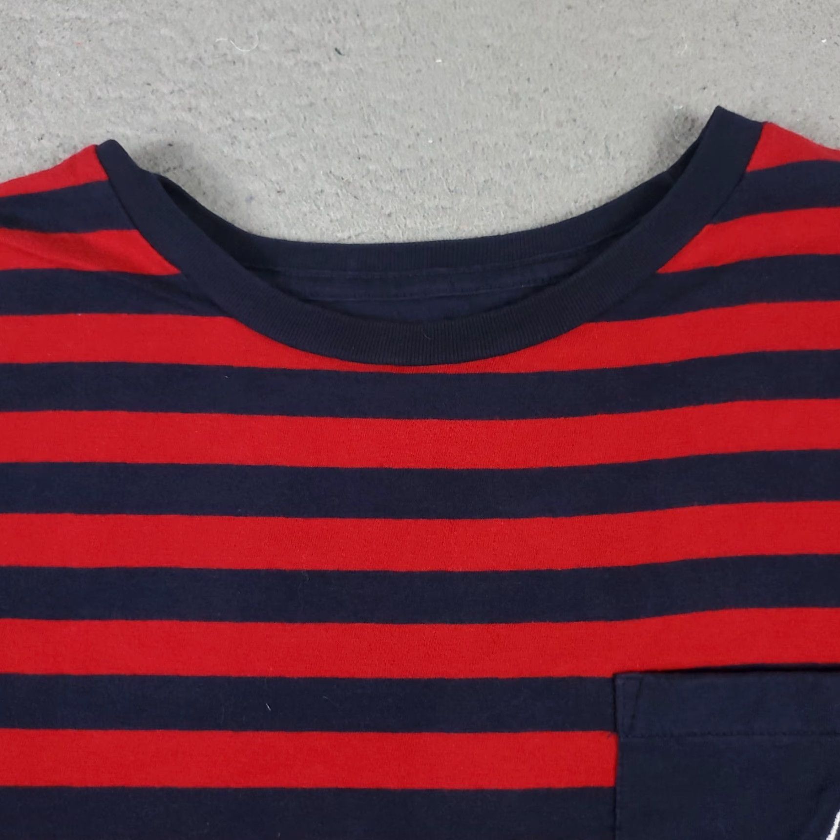 Nautica Nautica Shirt Mens Large Red Striped Crew Neck Short Sleeve Logo Casual Size US L / EU 52-54 / 3 - 3 Thumbnail