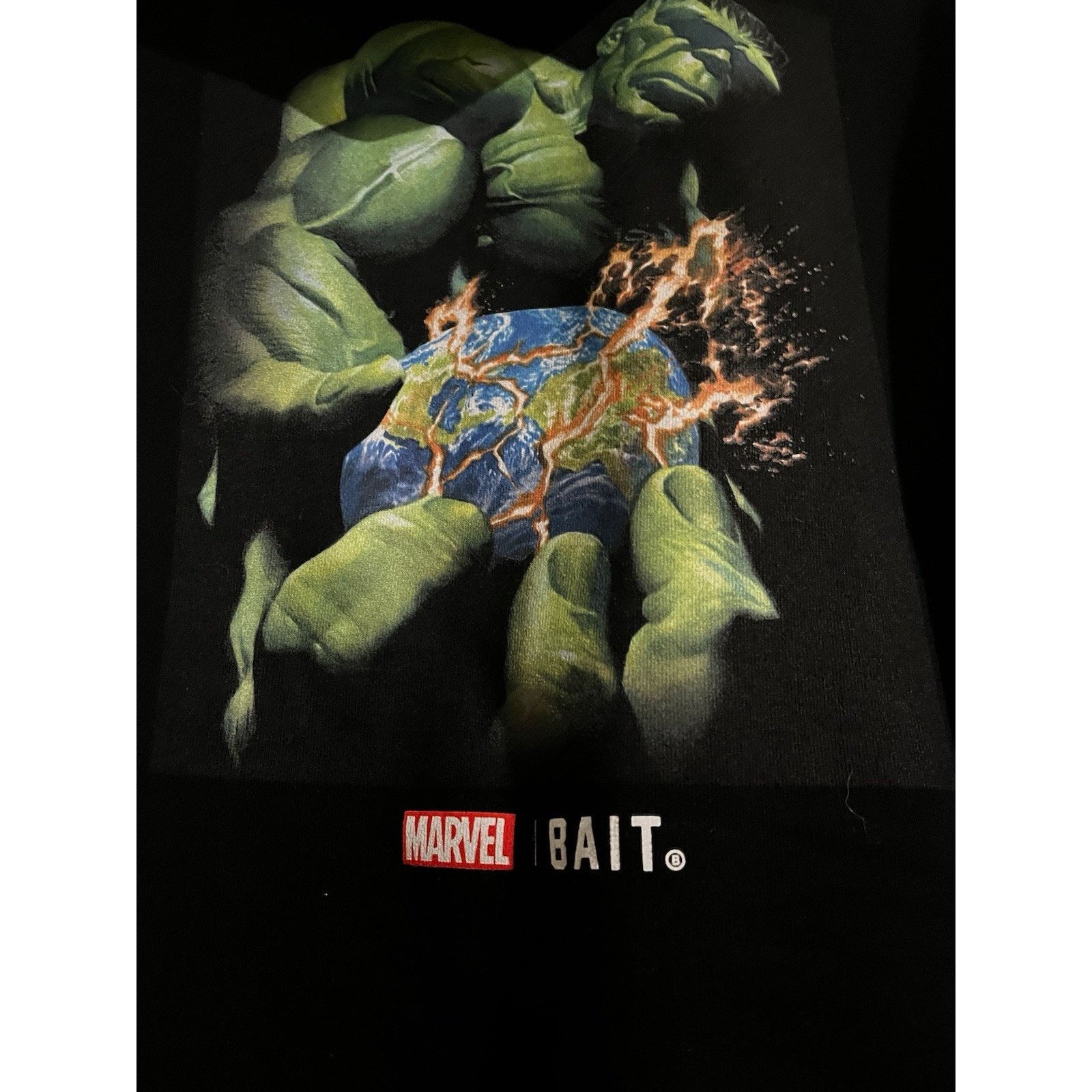 Bait BAIT x Marvel Comics Hulk Hoodie Mens Medium Black Pullover Size US M / EU 48-50 / 2 - 3 Thumbnail