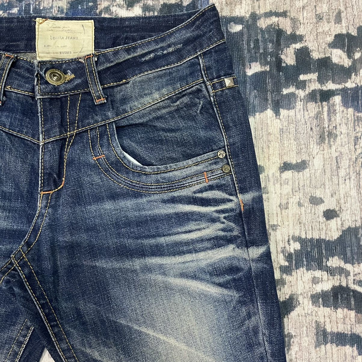 Hysteric Glamour 🇯🇵 LOLITA concert club catclaws distressed flare exotic denim Size 31" - 5 Thumbnail