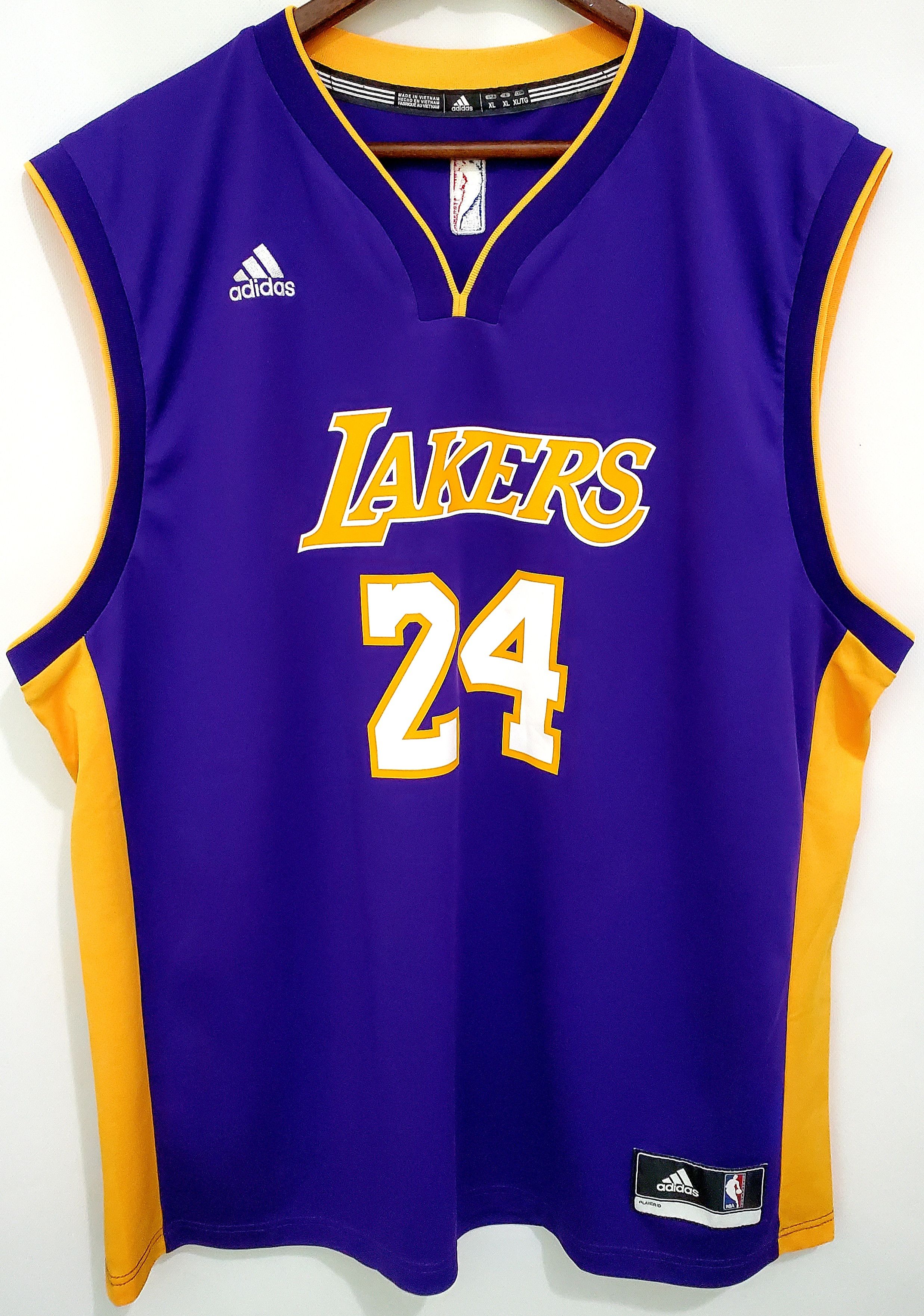 Adidas × NBA LOS ANGELES LAKERS #24 KOBE BRYANT jersey New condition Xl Size US XL / EU 56 / 4 - 1 Thumbnail