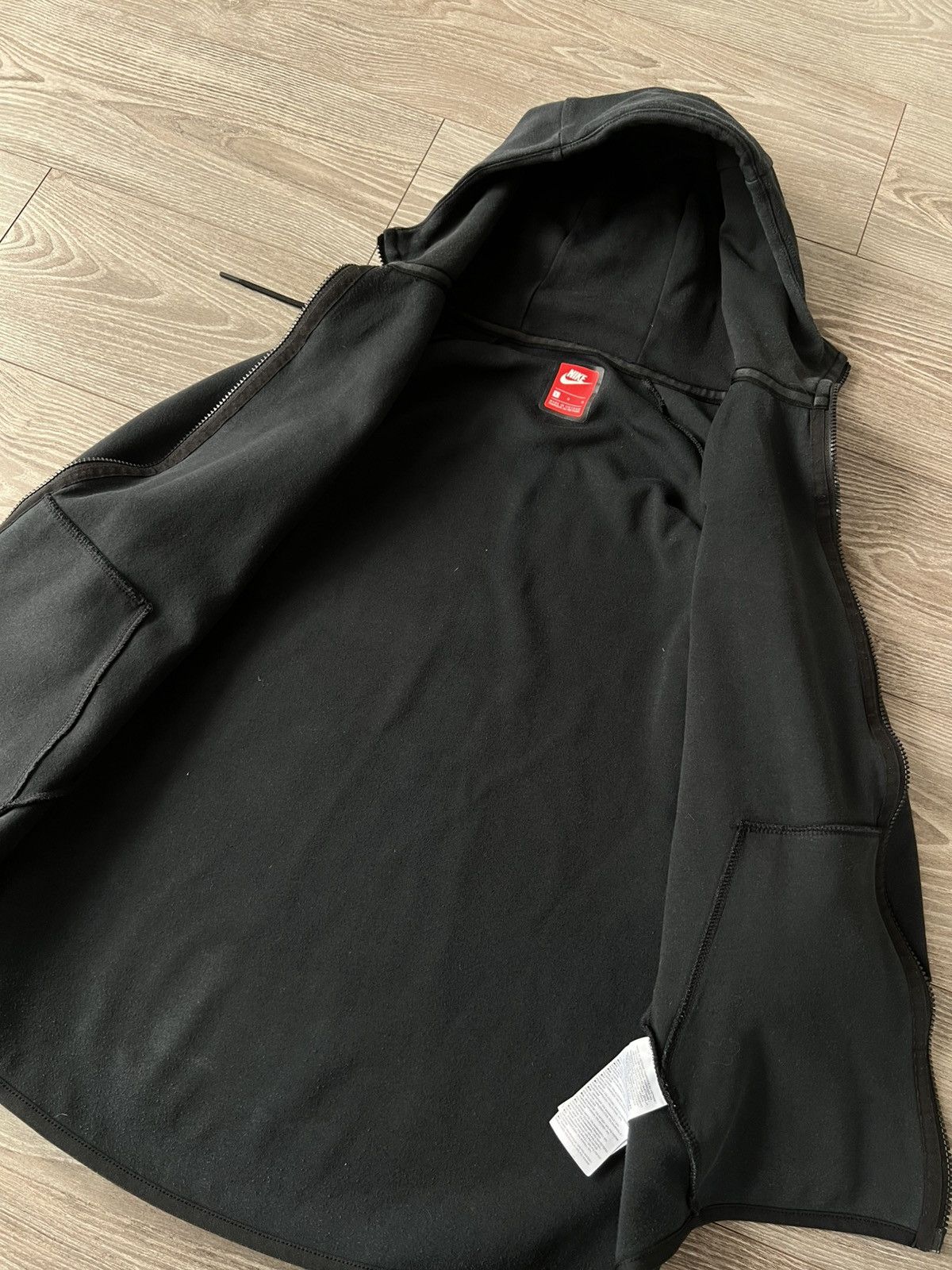 Designer × Nike ‼️Nike Tech Fleece Triple Black Windrunner Zip Hoodie‼️ Size US L / EU 52-54 / 3 - 21 Thumbnail