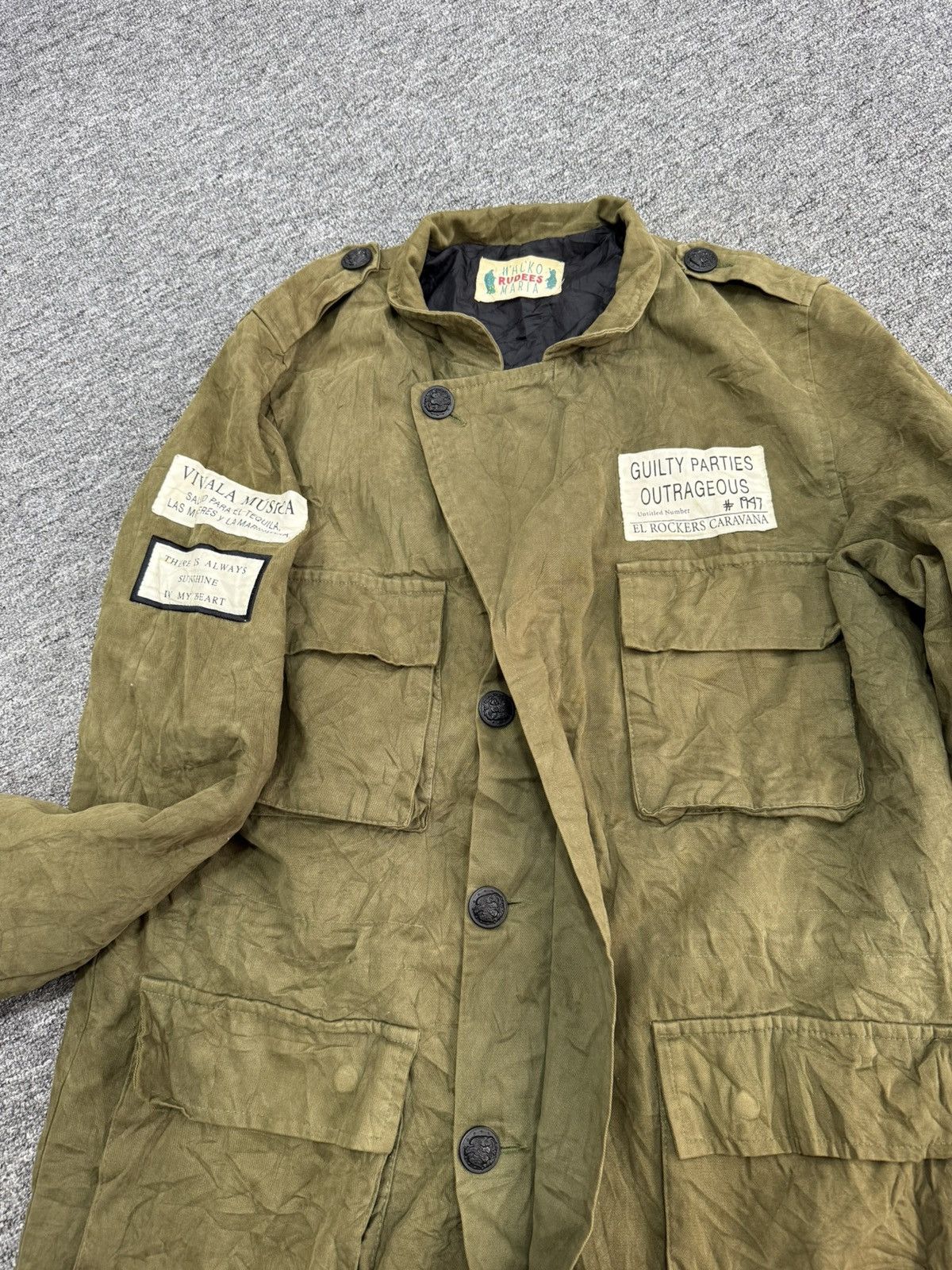 Wacko Maria Wacko Maria Olive Green Parka Jacket Size US L / EU 52-54 / 3 - 3 Thumbnail