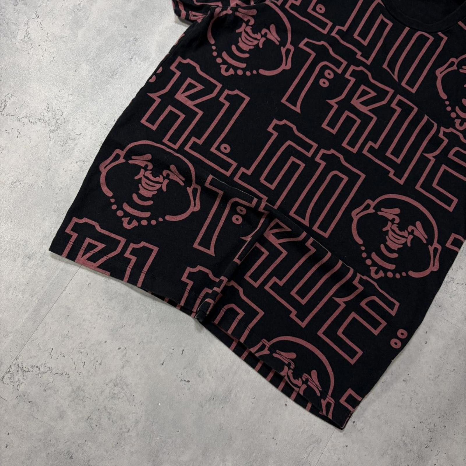 True Religion Y2K Black True Religion AOP Buddha Skater T-Shirt Size US M / EU 48-50 / 2 - 4 Thumbnail
