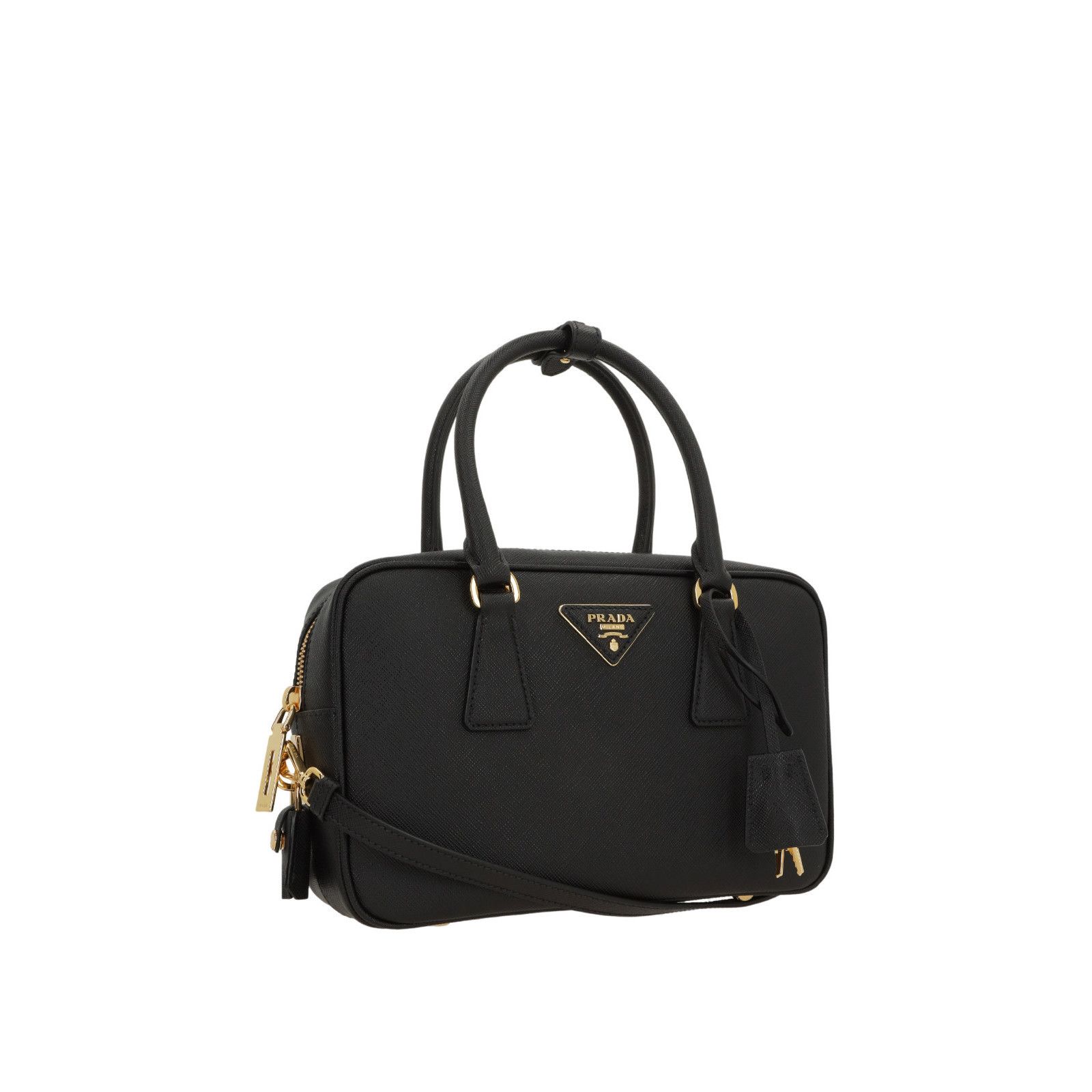Prada PRADA Saffiano Small $3750 Black Top Handle Bag New & Authen Size ONE SIZE - 2 Thumbnail