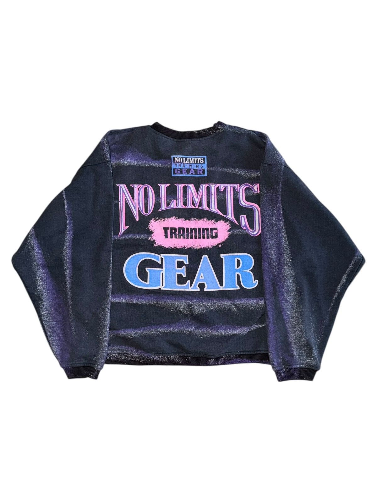 Vintage Vintage 90s no limits training gear bodybuilding gym sweater Size US L / EU 52-54 / 3 - 10 Thumbnail